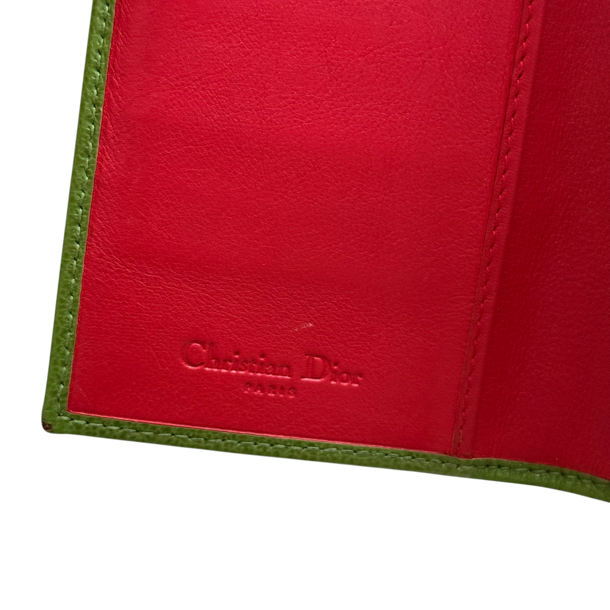 christian dior 2000s rasta wallet