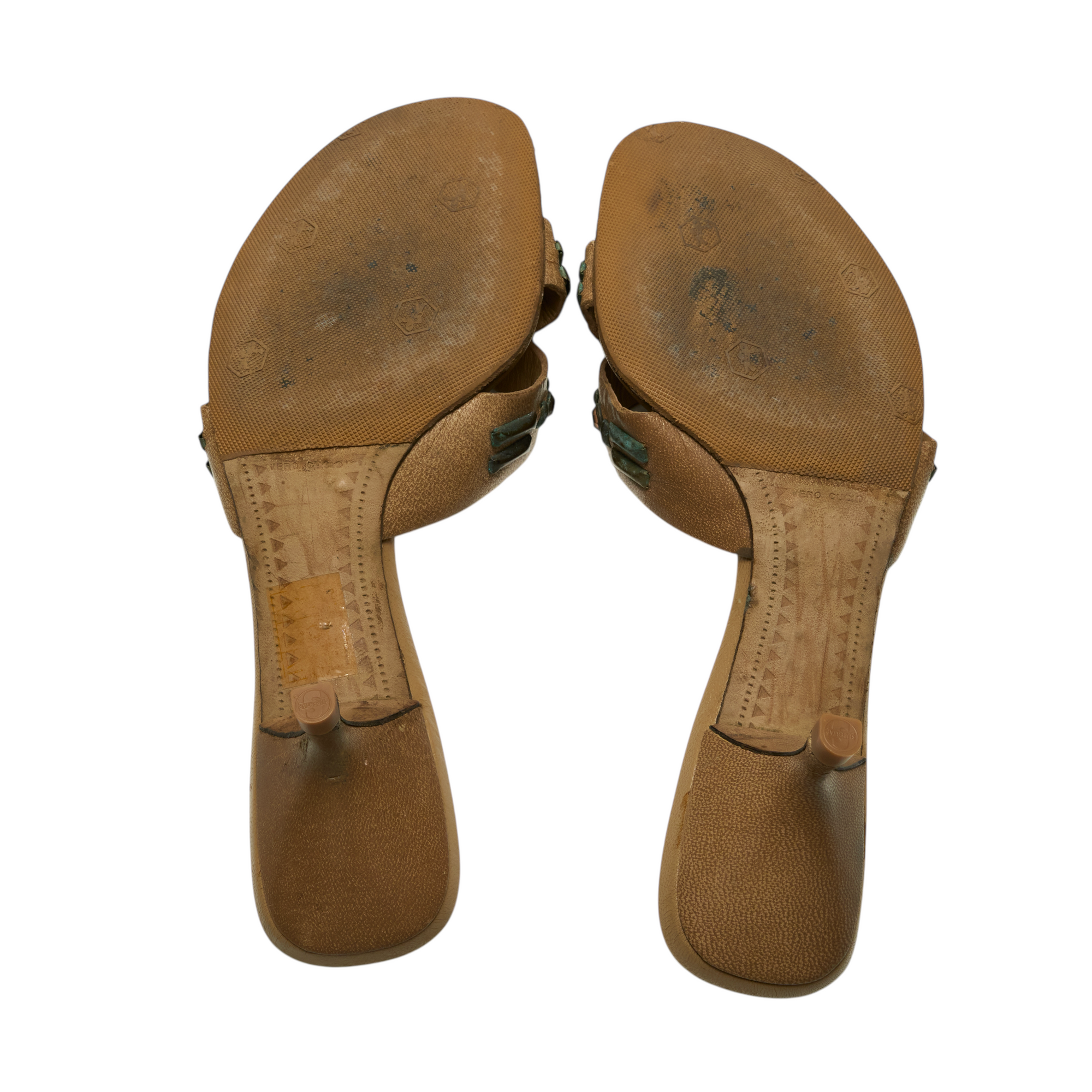 miu miu 2000s tan kitten heels