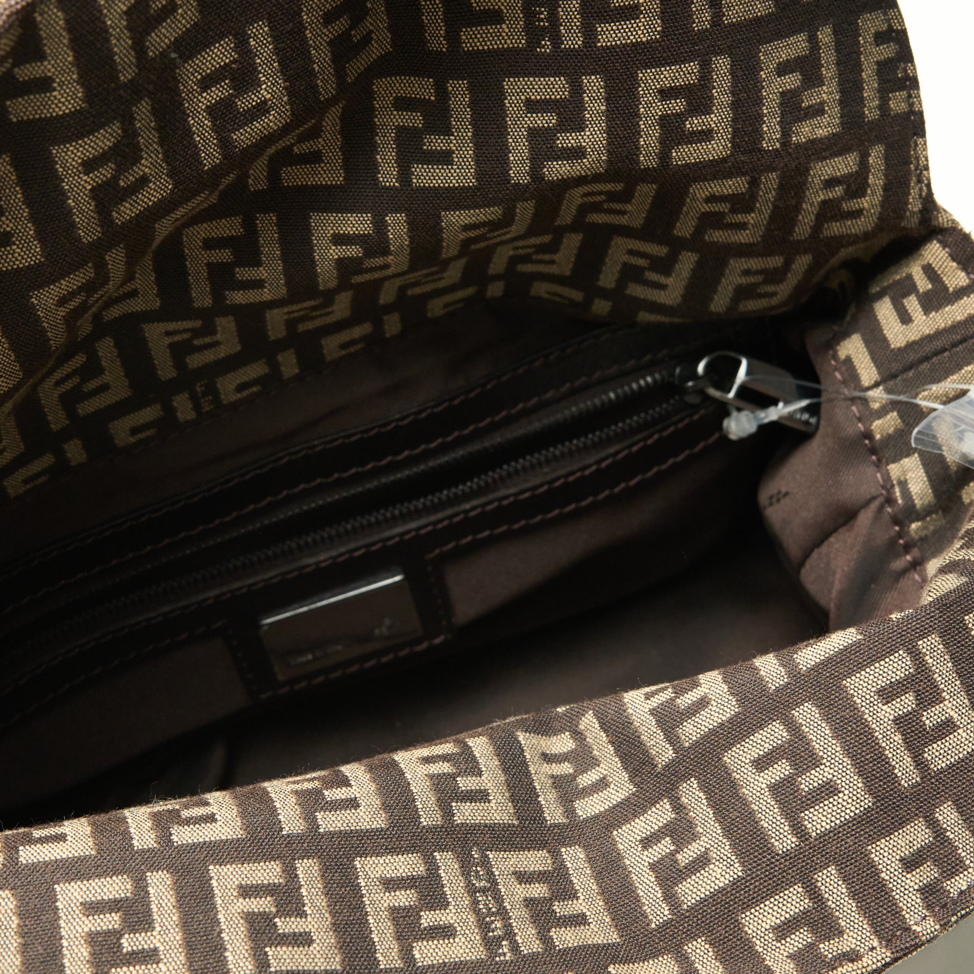 fendi 2000s dark brown baguette bag