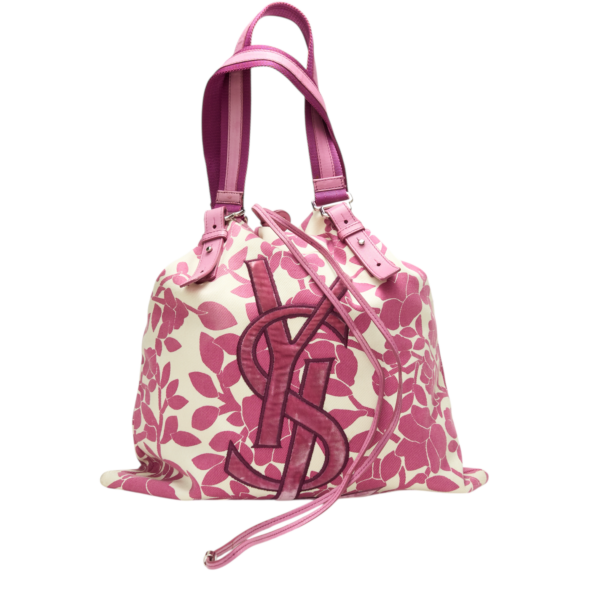 ysl 2000s purple tote bag