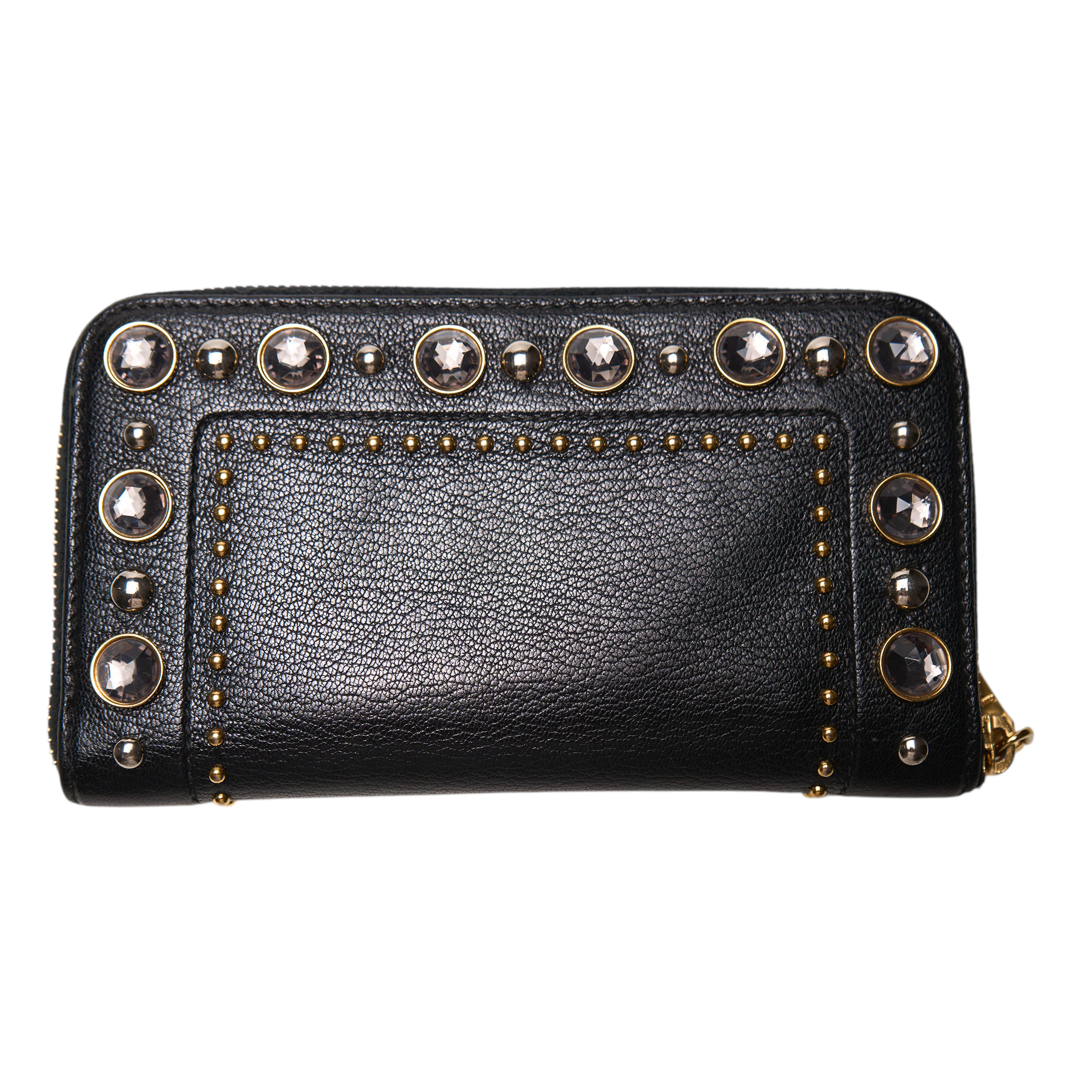 miu miu black long wallet