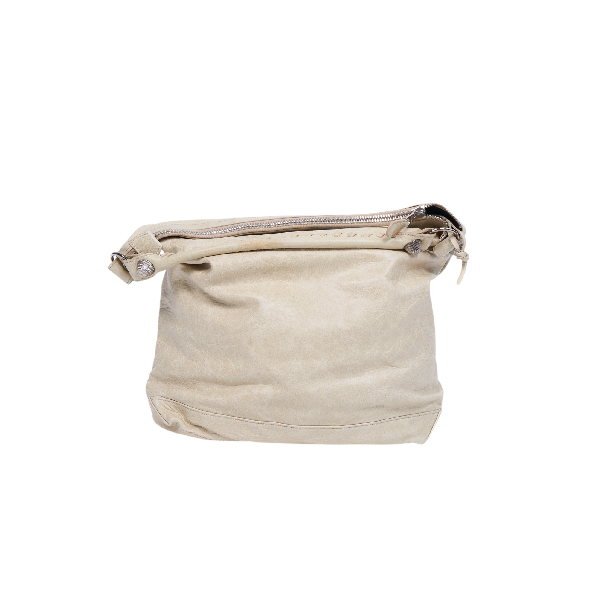 balenciaga 2000s cream day bag