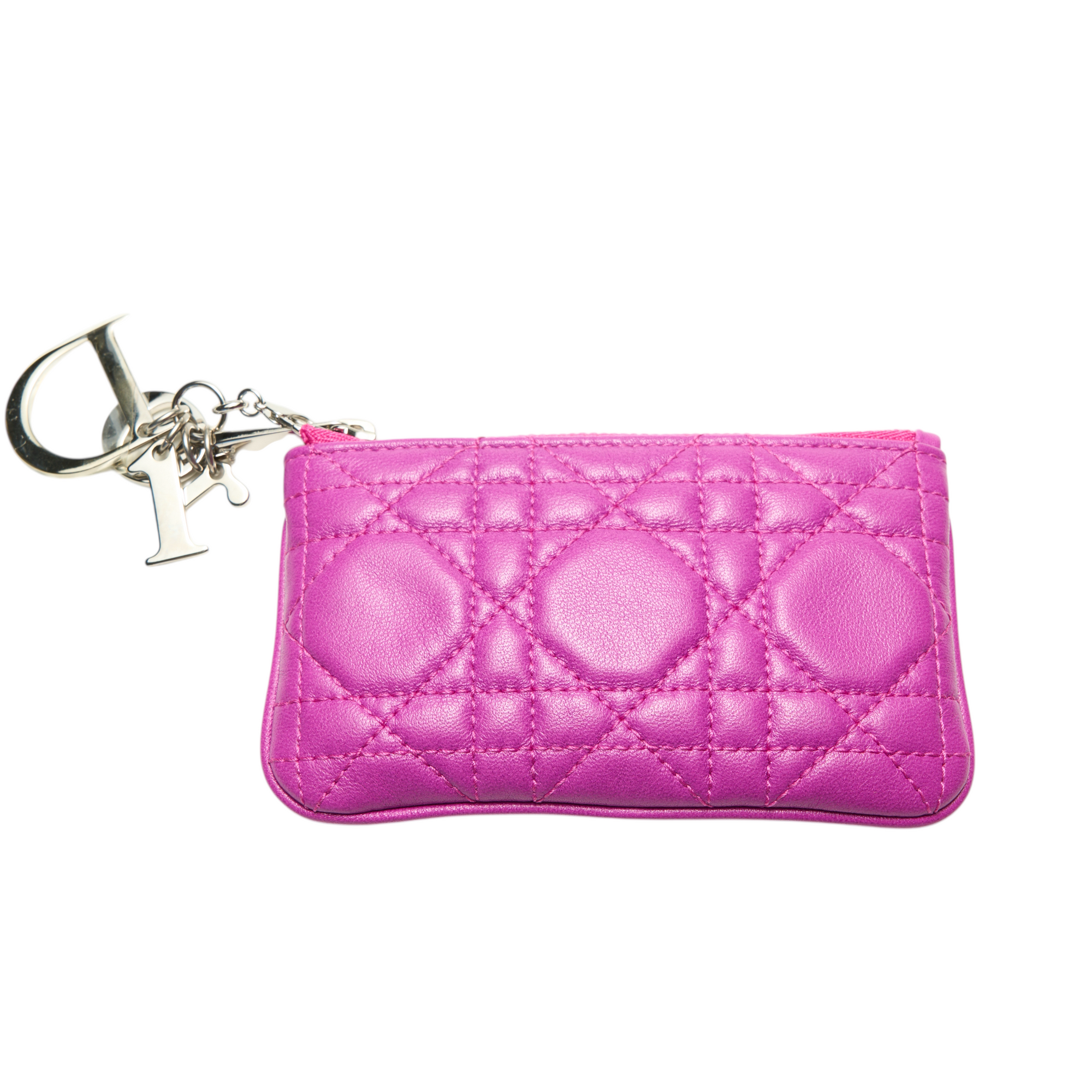 christian dior 2000s hot pink cardholder