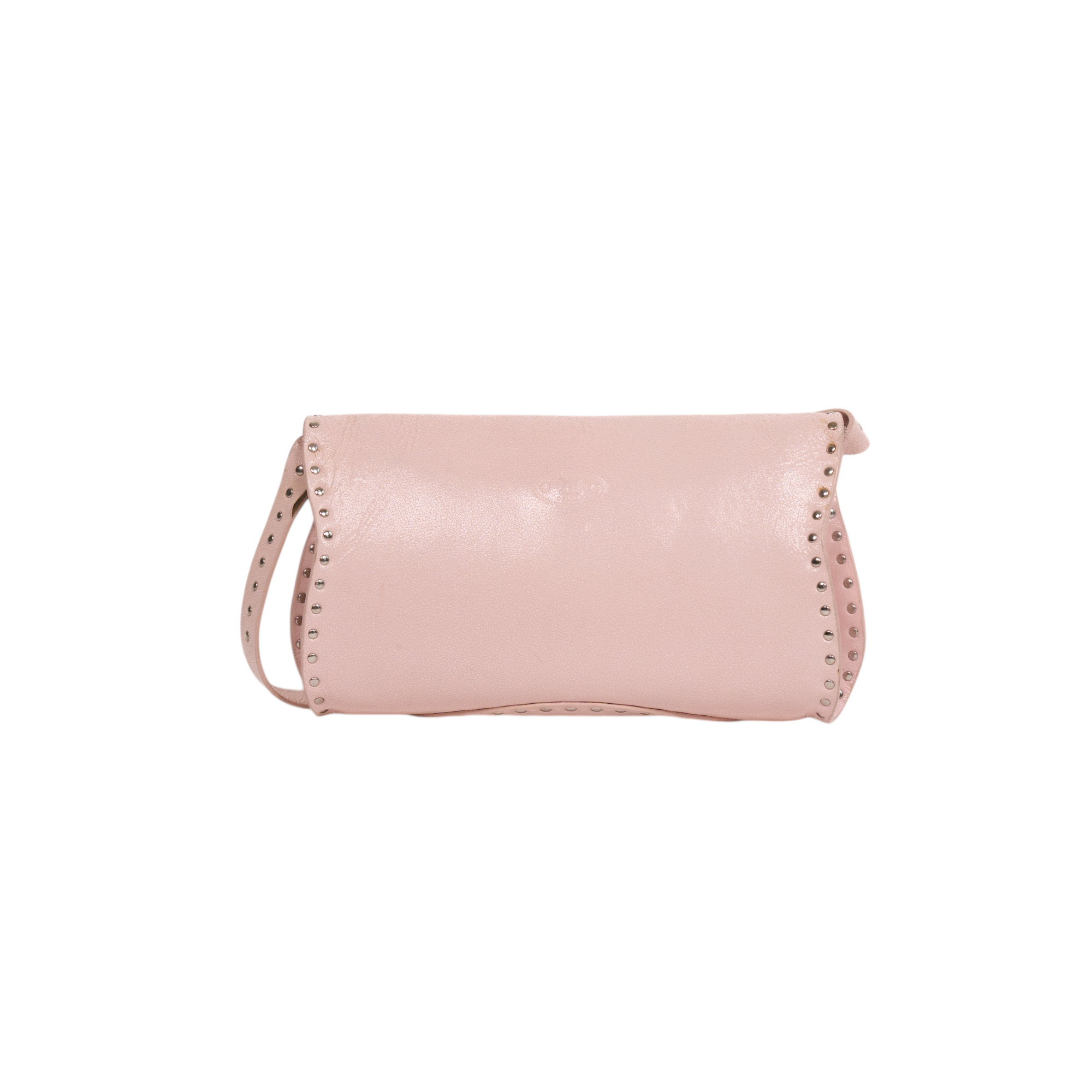 celine 2000s baby pink shoulder bag