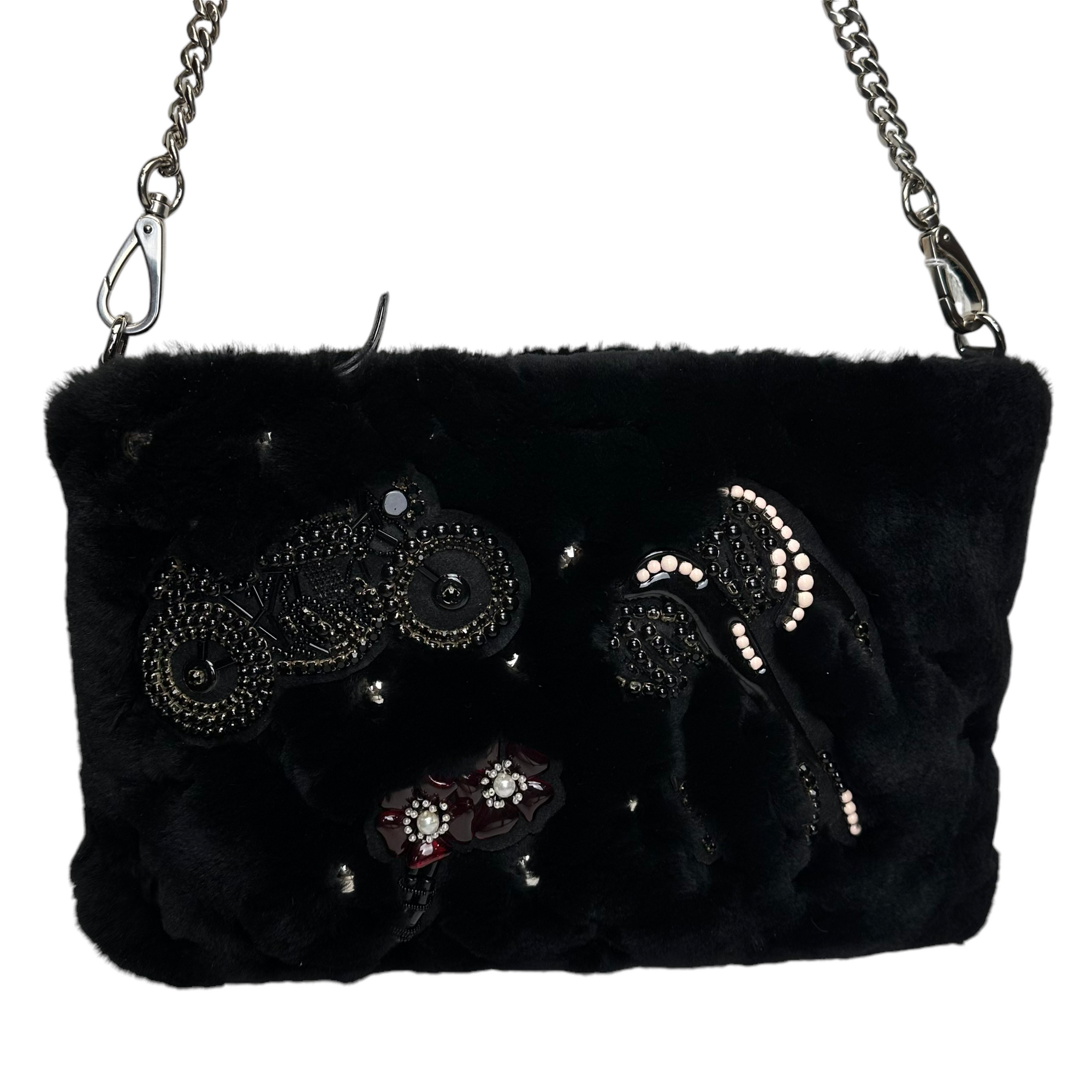 miu miu black shoulder bag