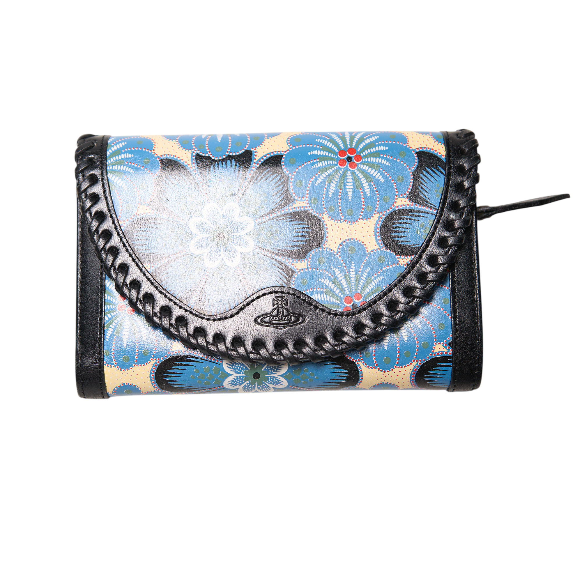 vivienne westwood blue floral wallet