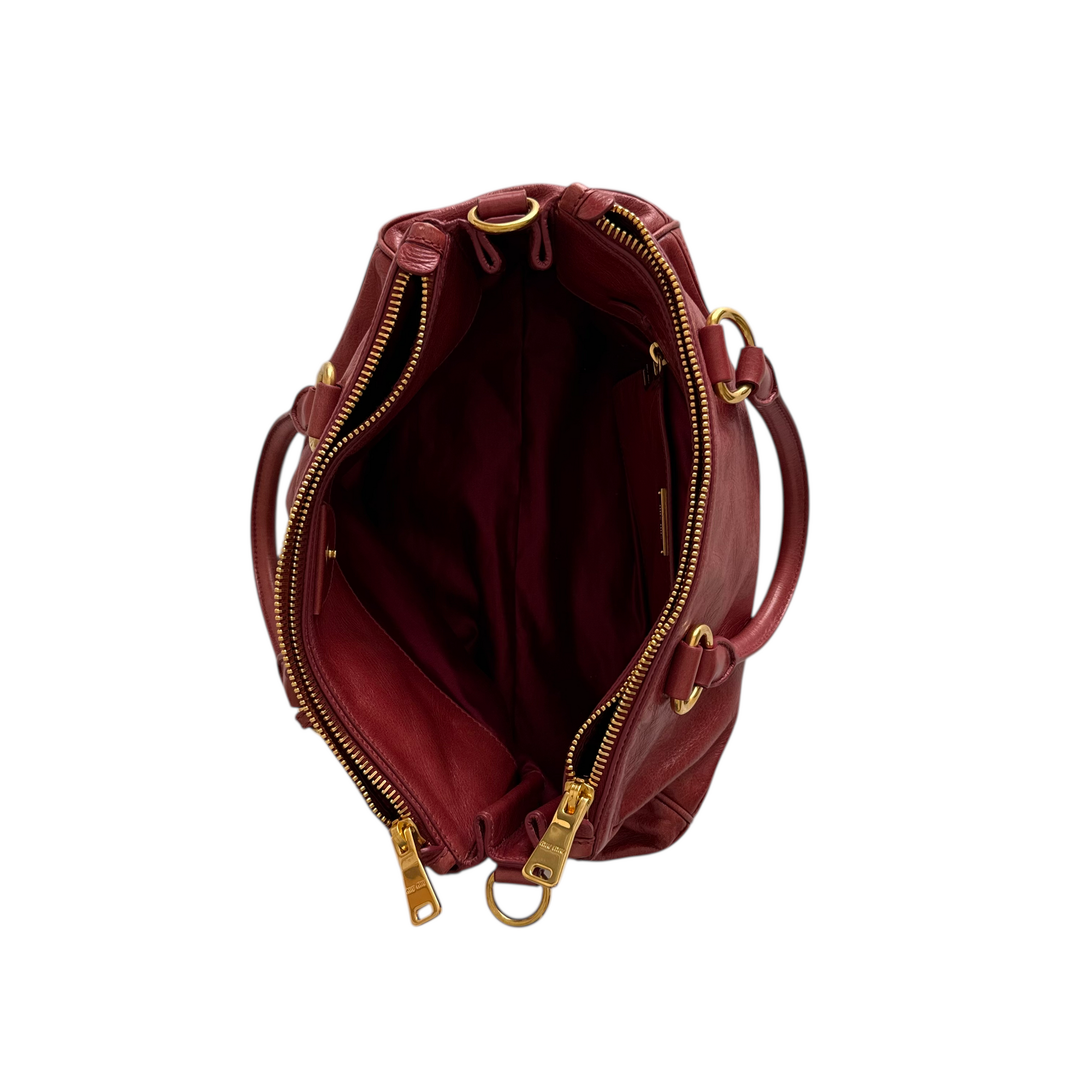miu miu 2010s red shoulder bag