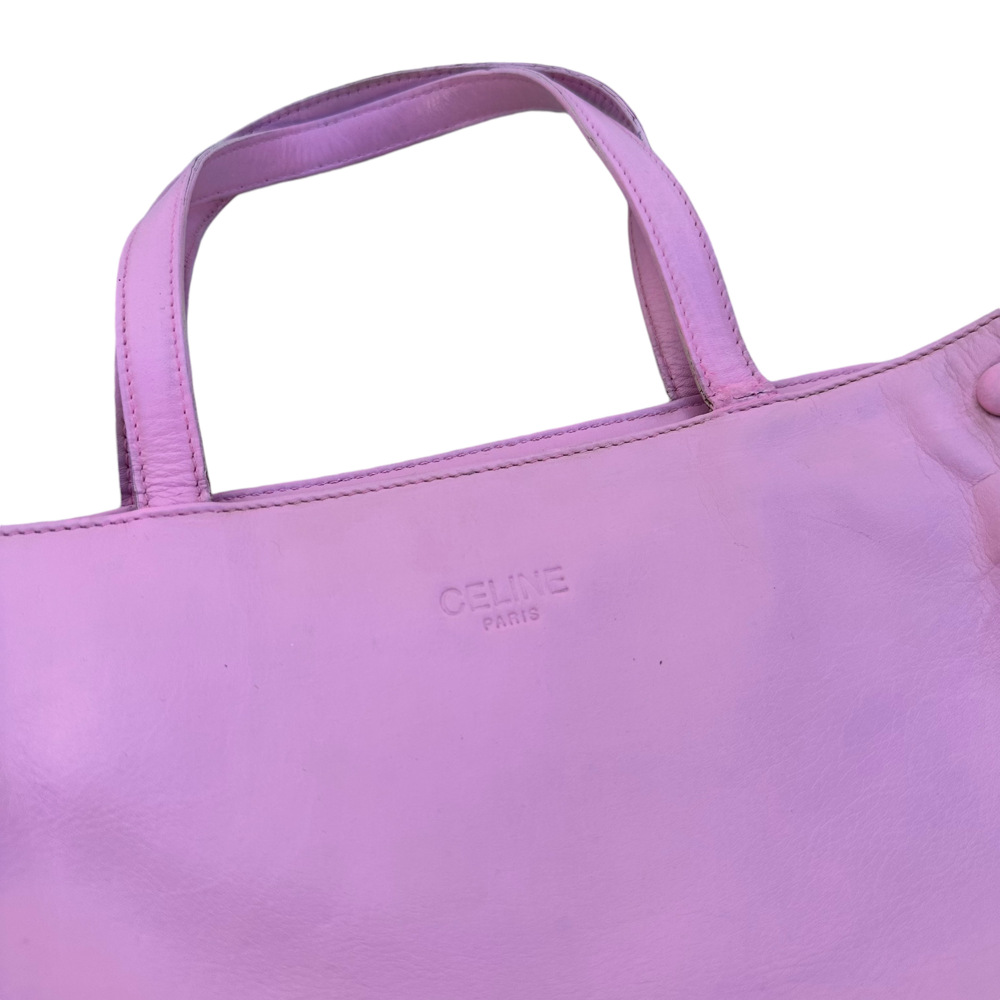 celine 2010s pink shoulder bag