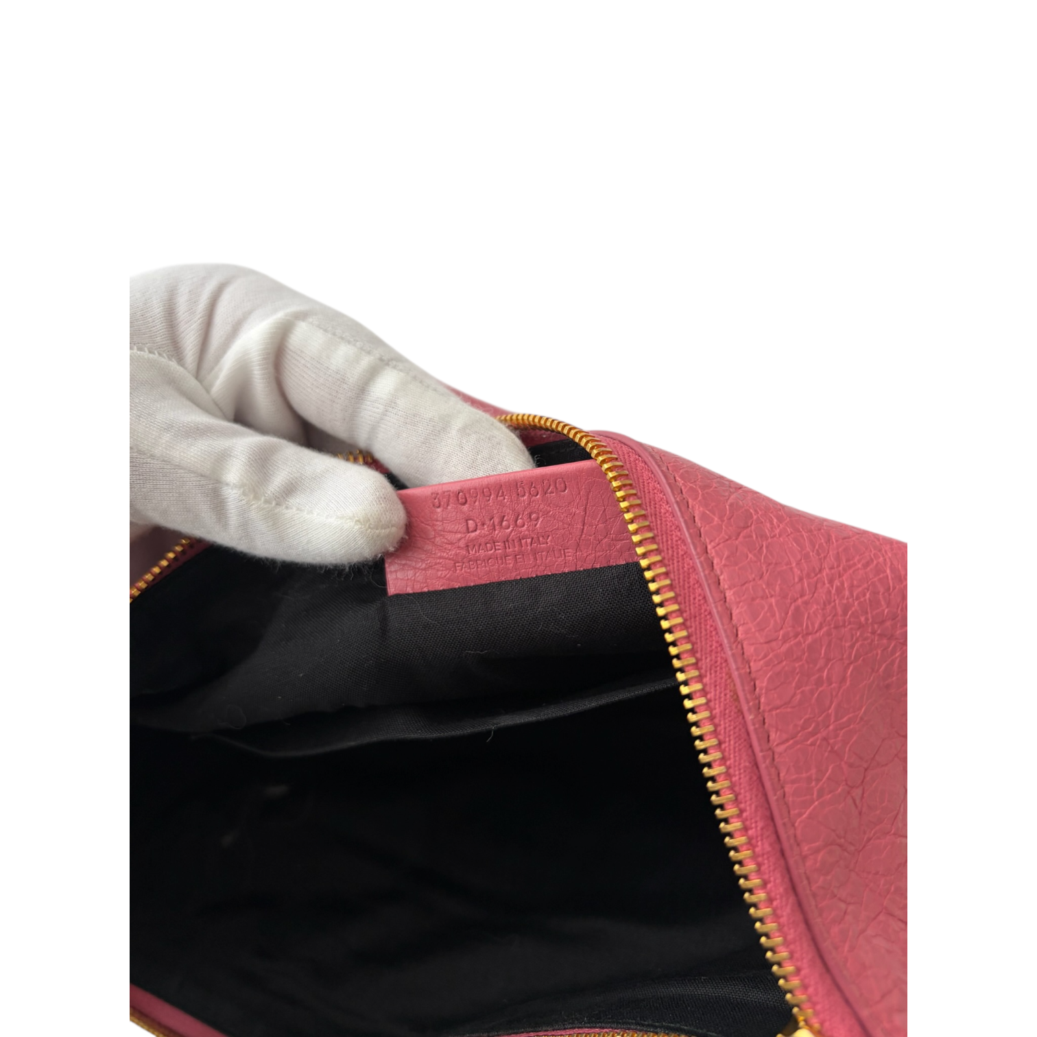 balenciaga 2000s pink city clutch bag
