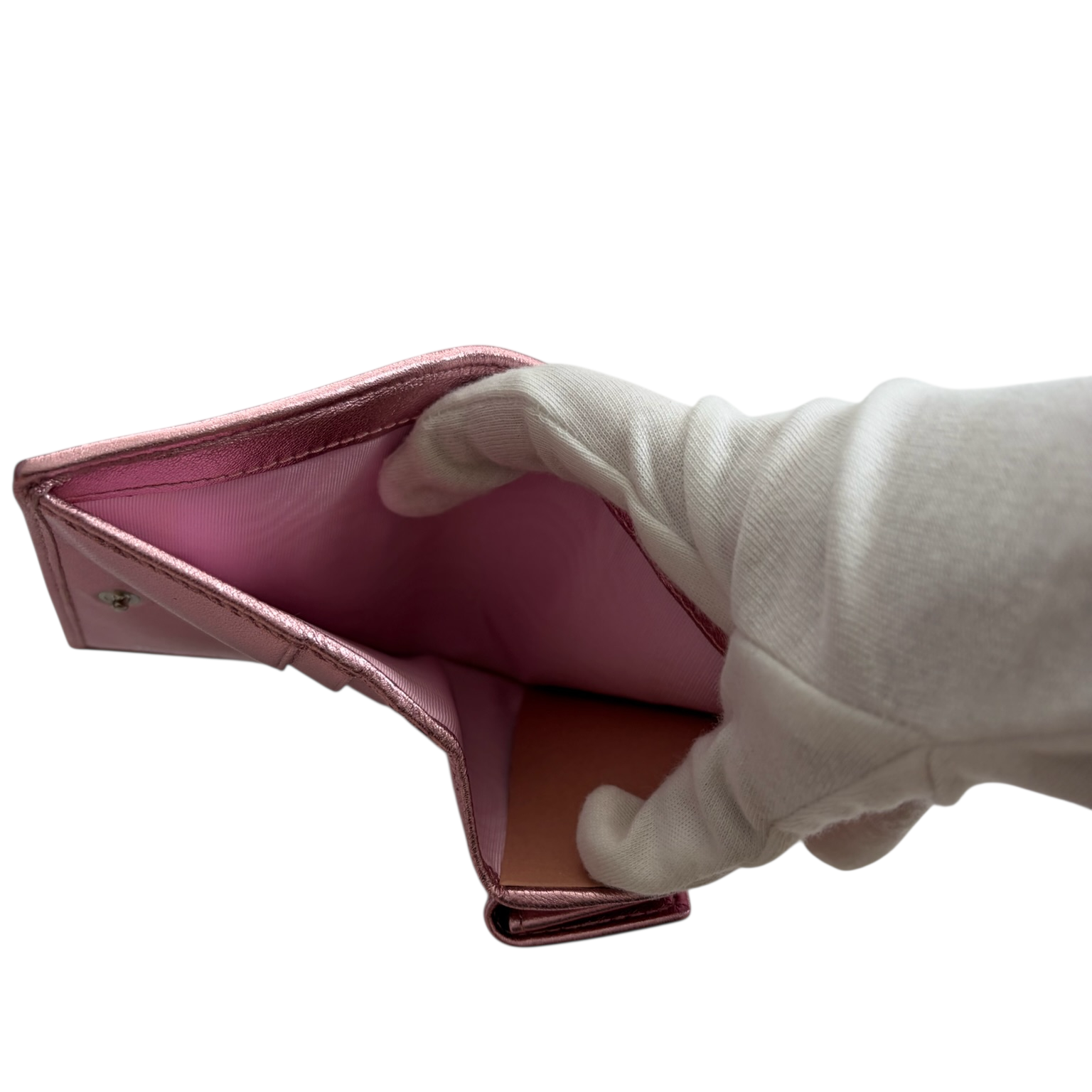 miu miu pink sequin wallet