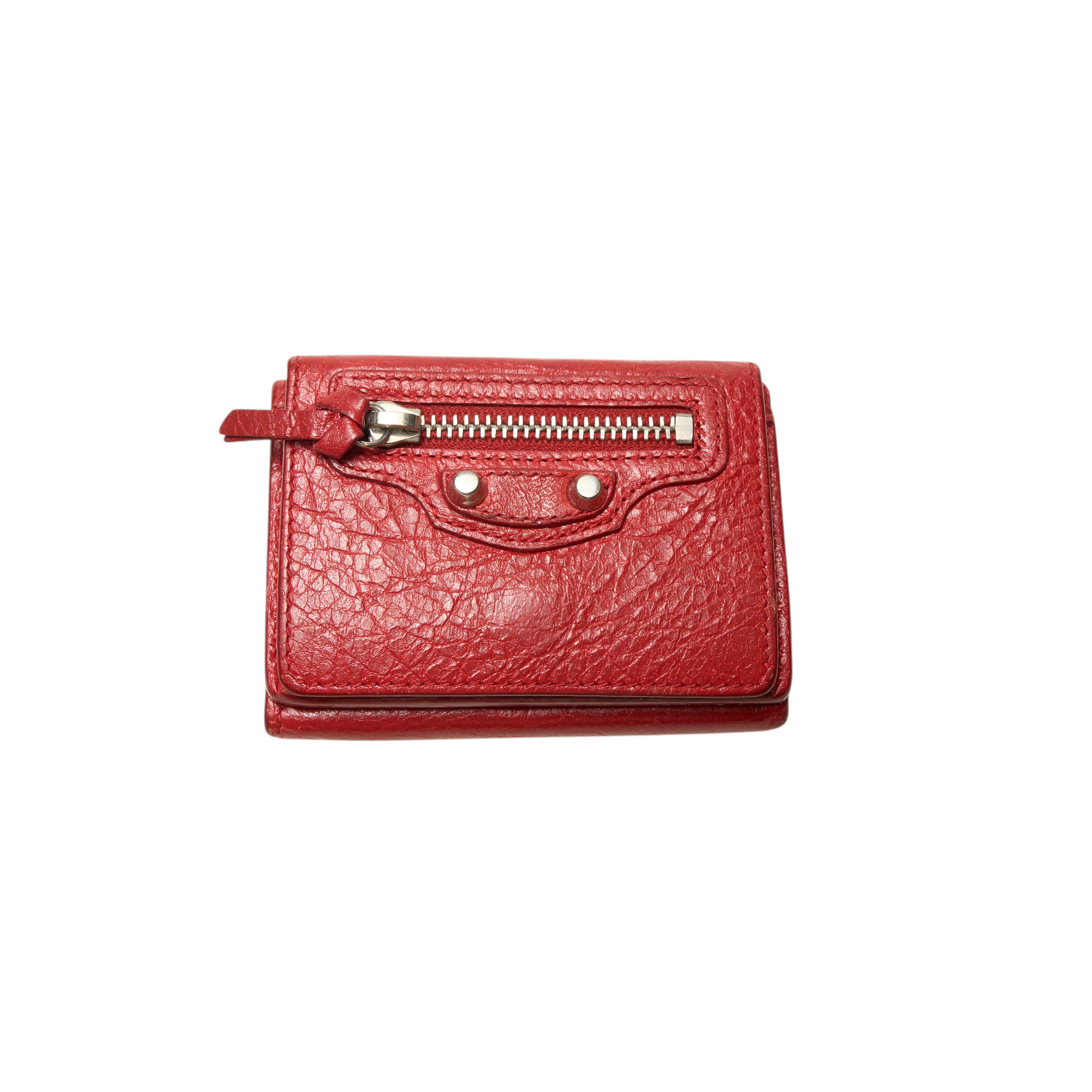 balenciaga red city wallet