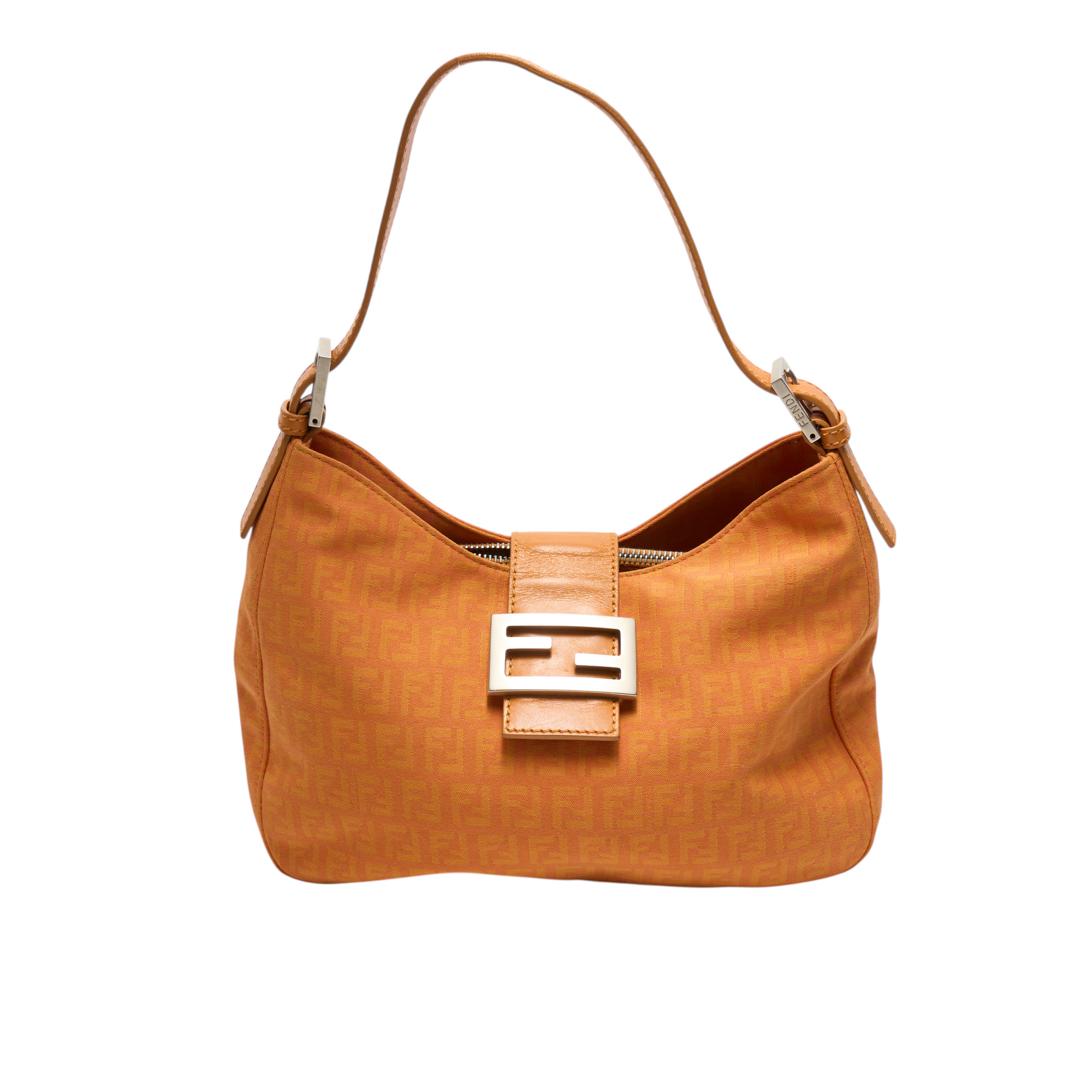 fendi 2000s orange mamma baguette bag