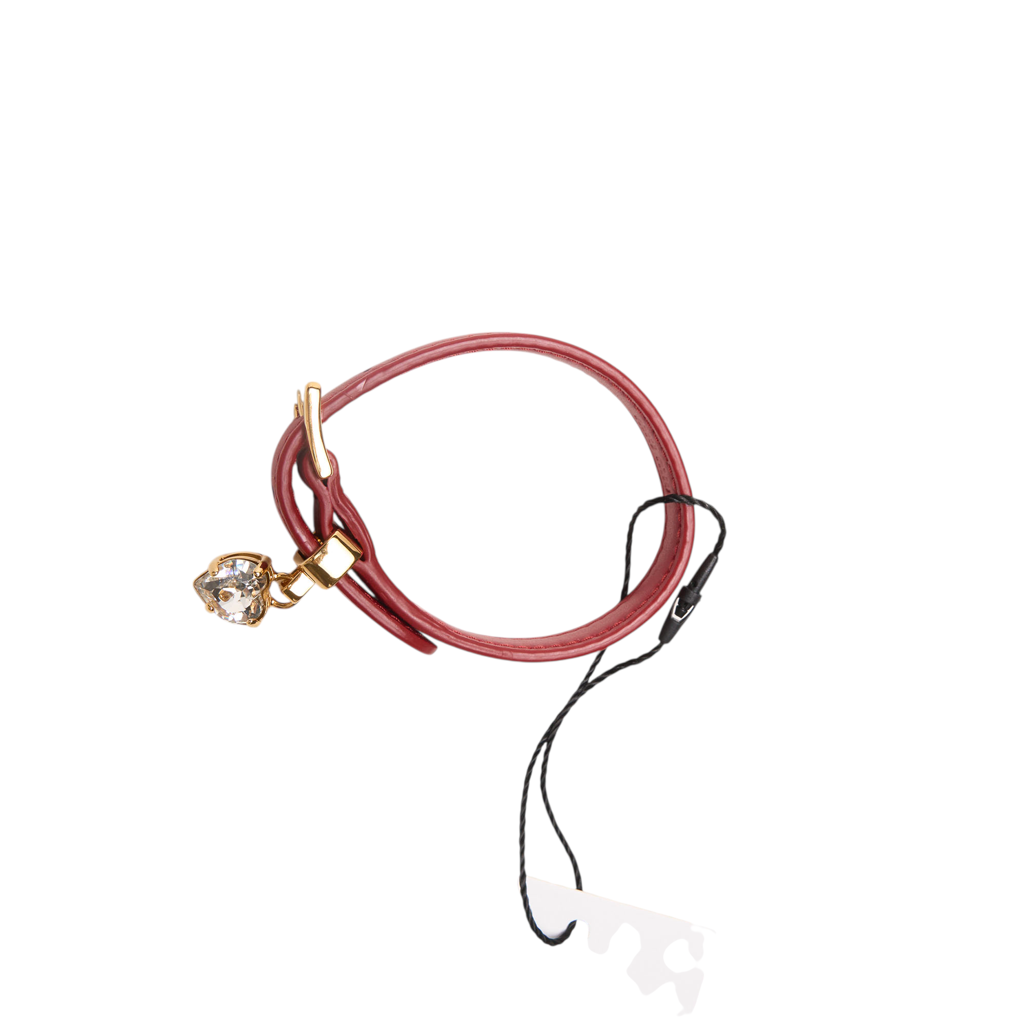 miu miu red heart bracelet
