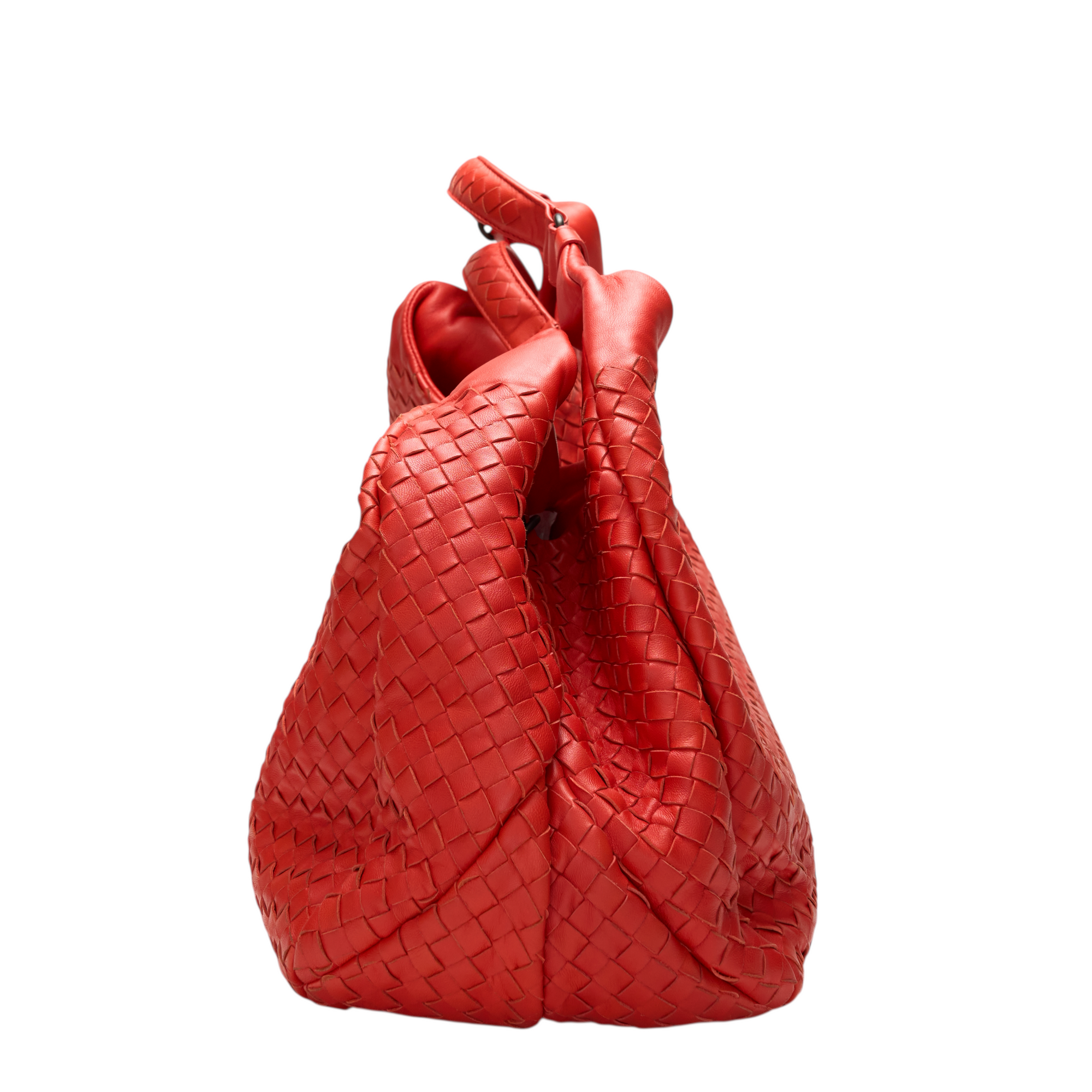 bottega veneta 2000s red hobo bag