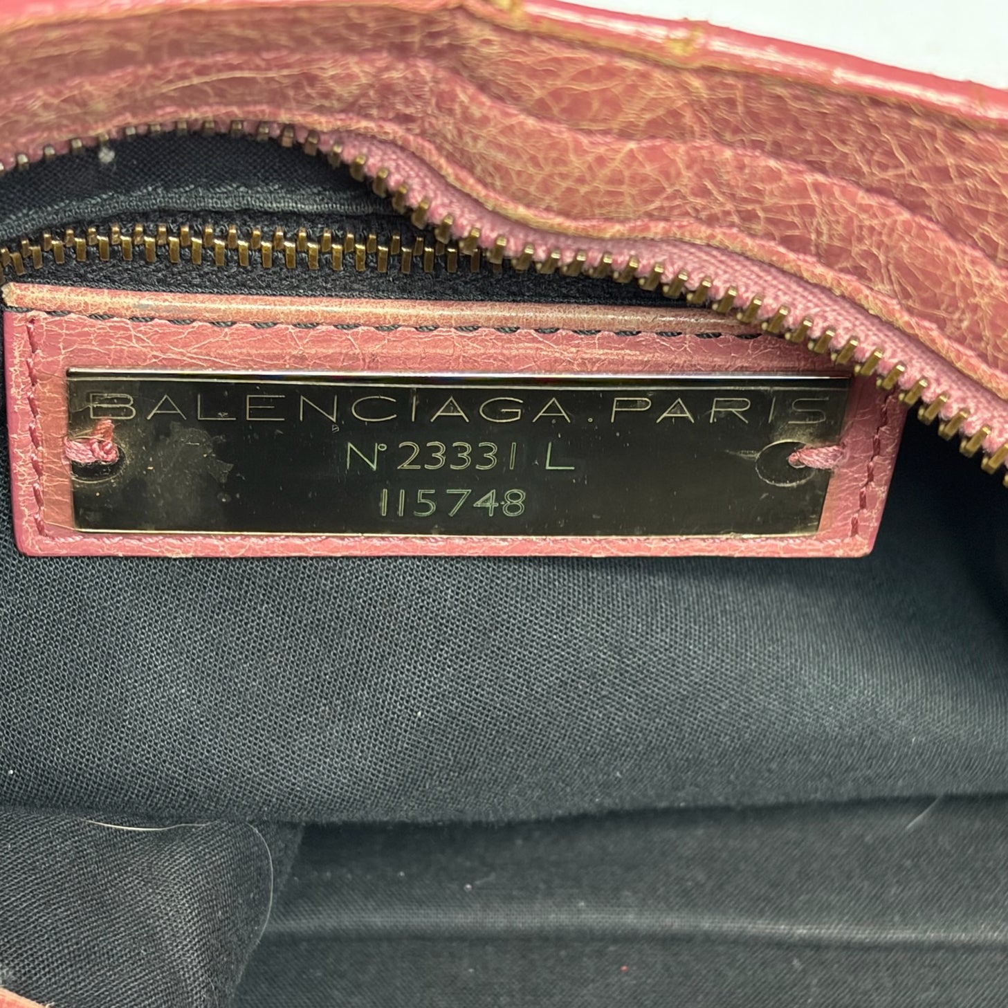 balenciaga 2000s pink city bag