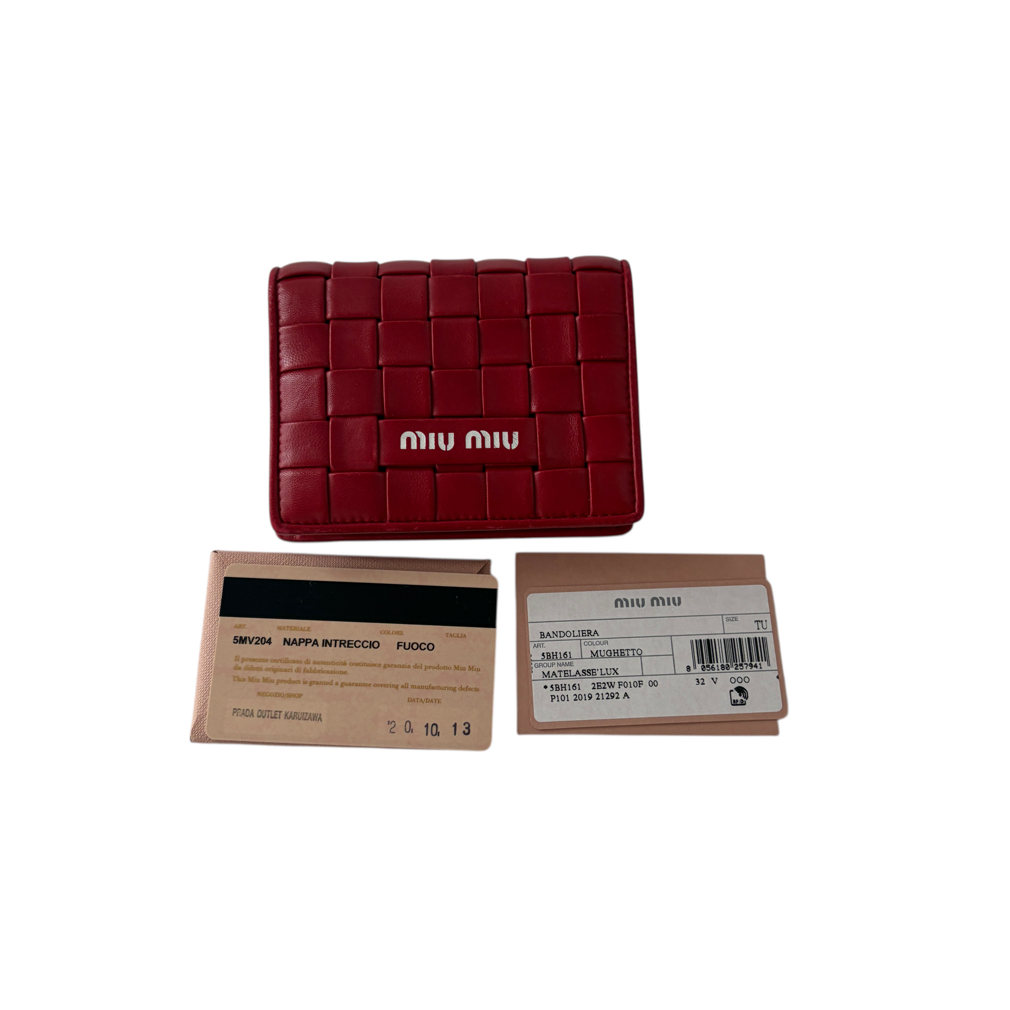 miu miu red wallet