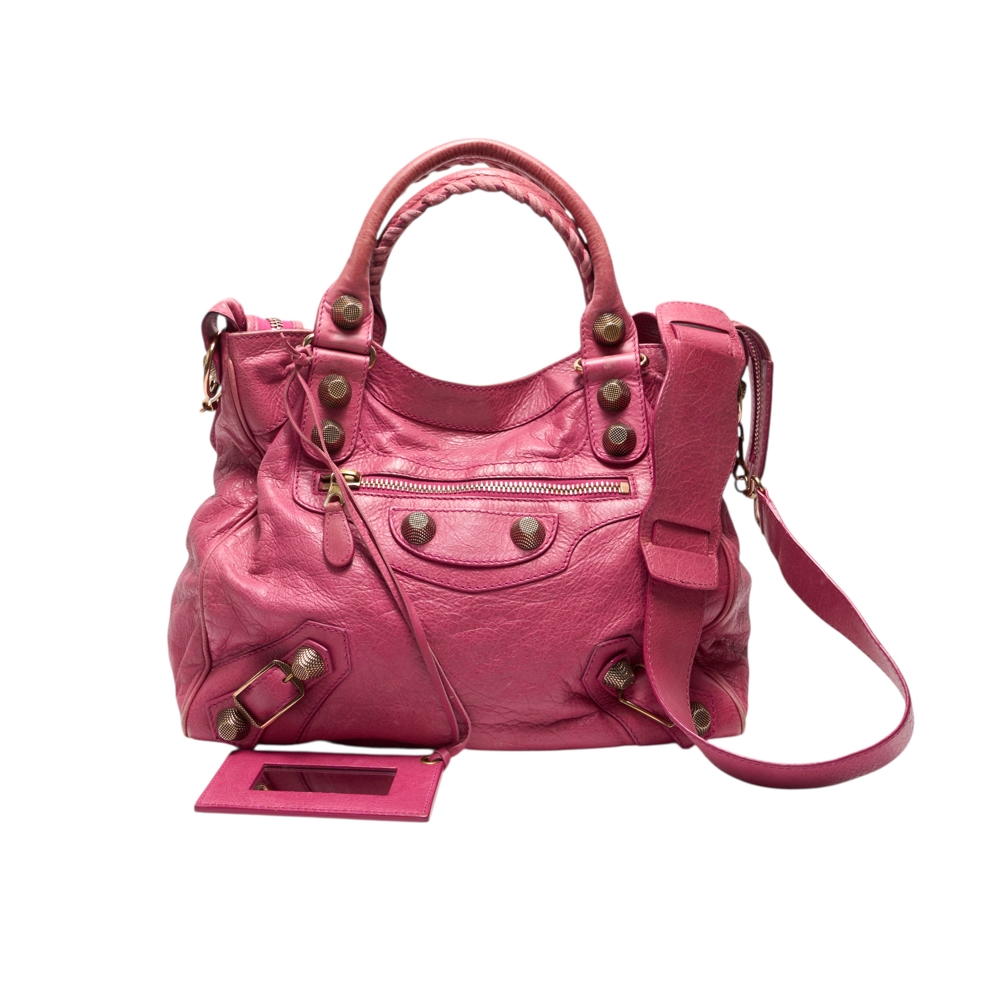 balenciaga 2000s hot pink velo bag