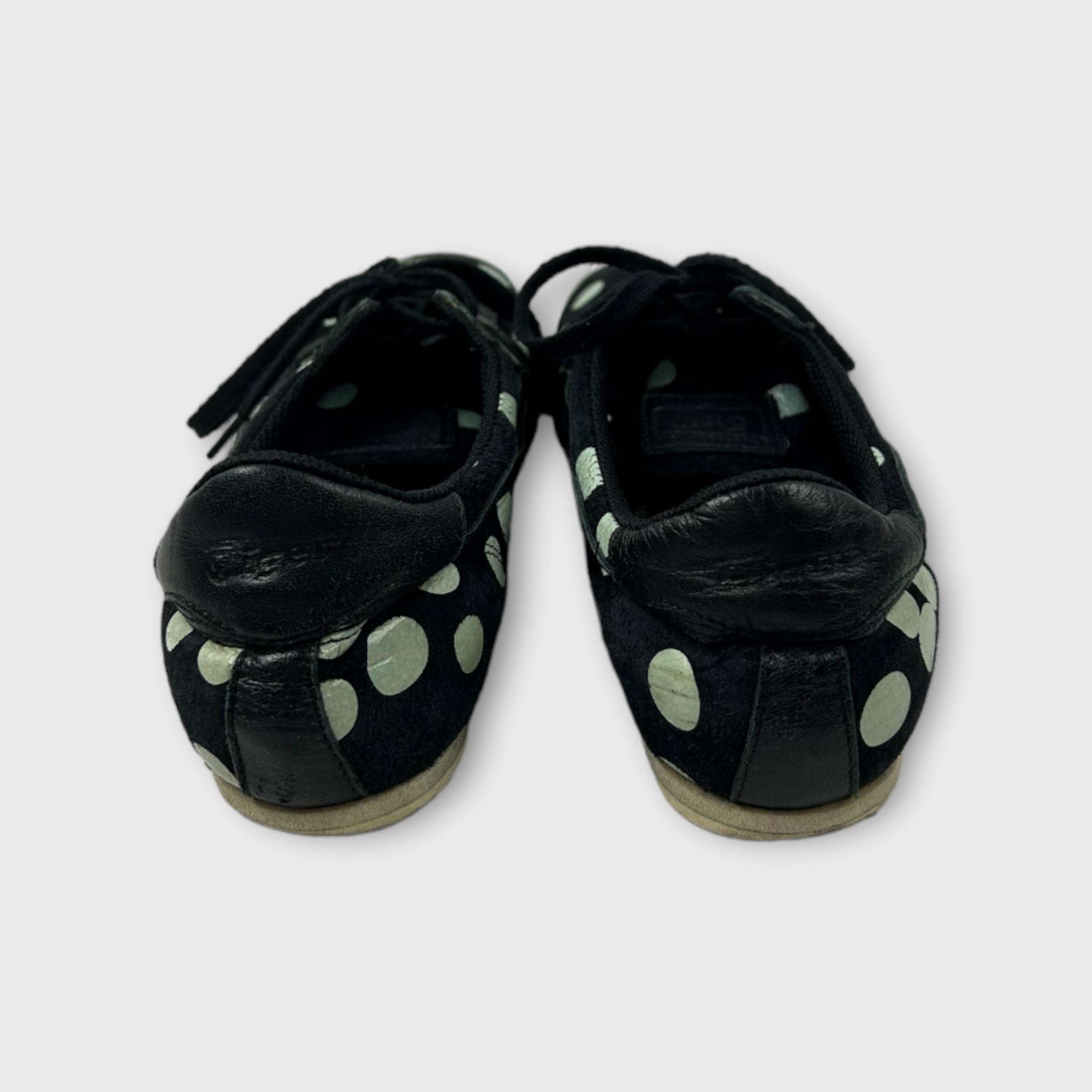 onitsuka tiger black polka dot sneakers