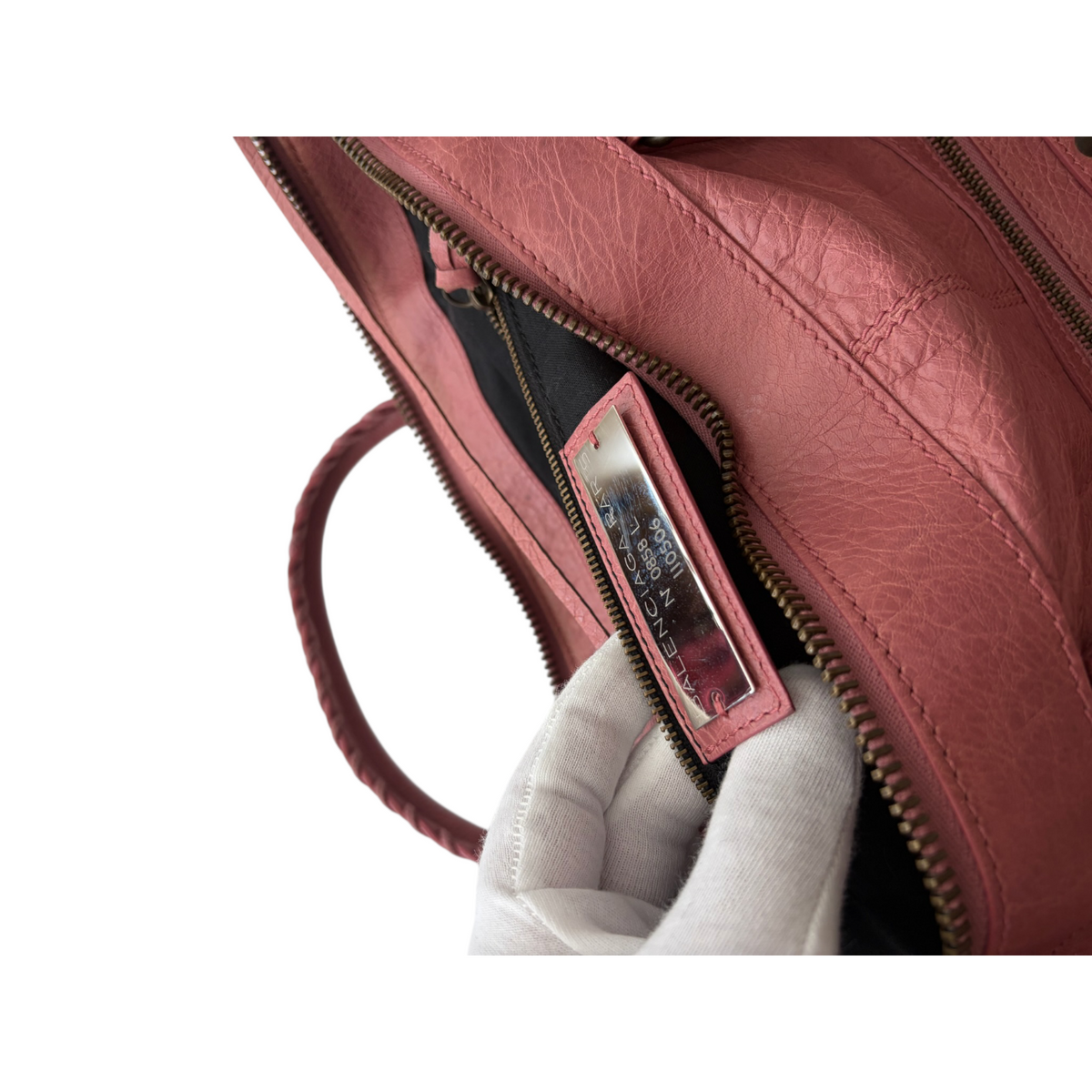 balenciaga 2000s pink weekender bag