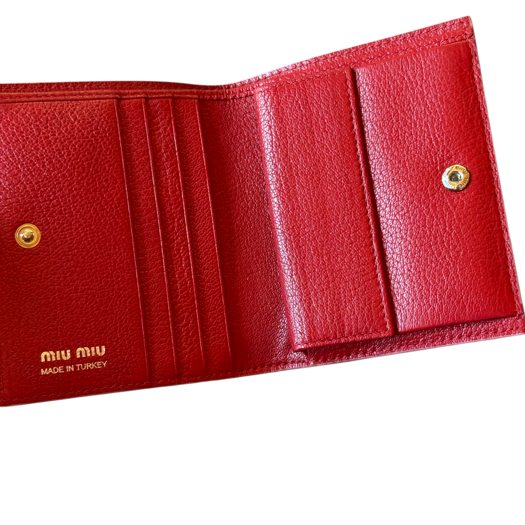 miu miu pink cat wallet