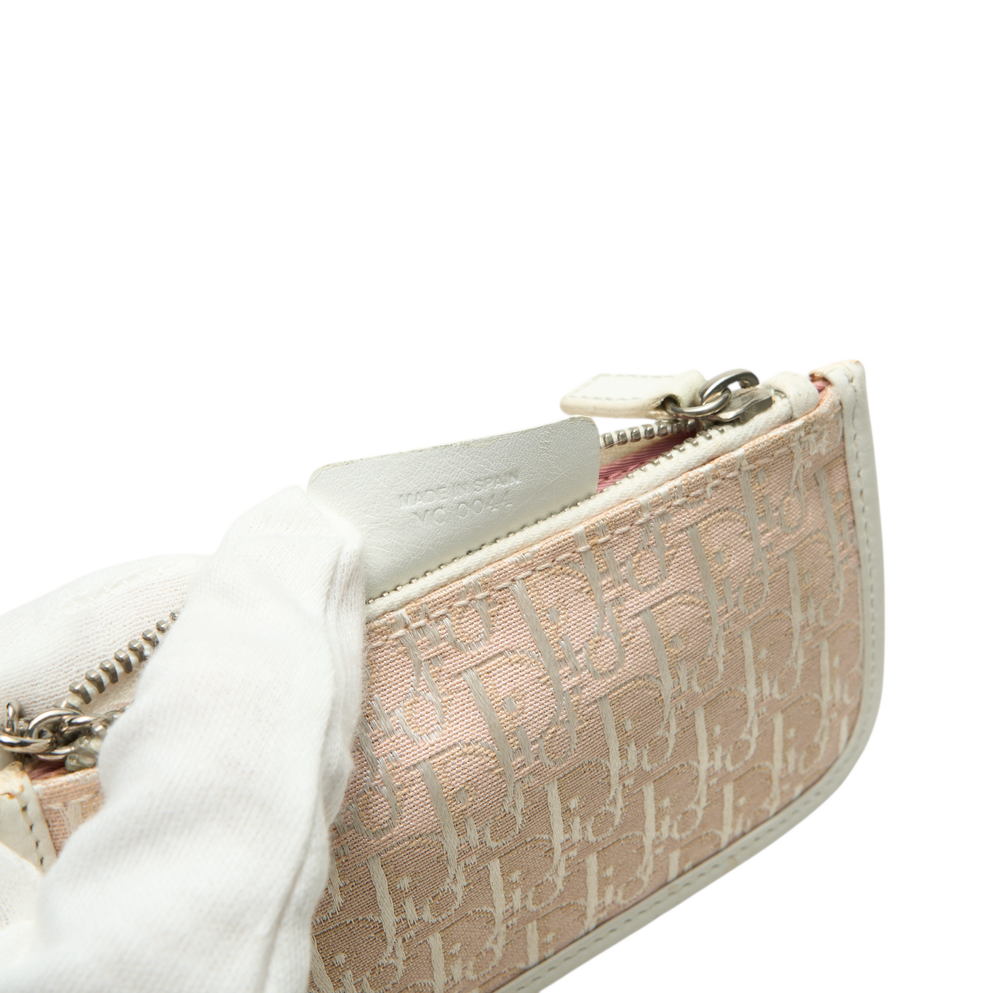 christian dior 2000s pink cardholder wallet