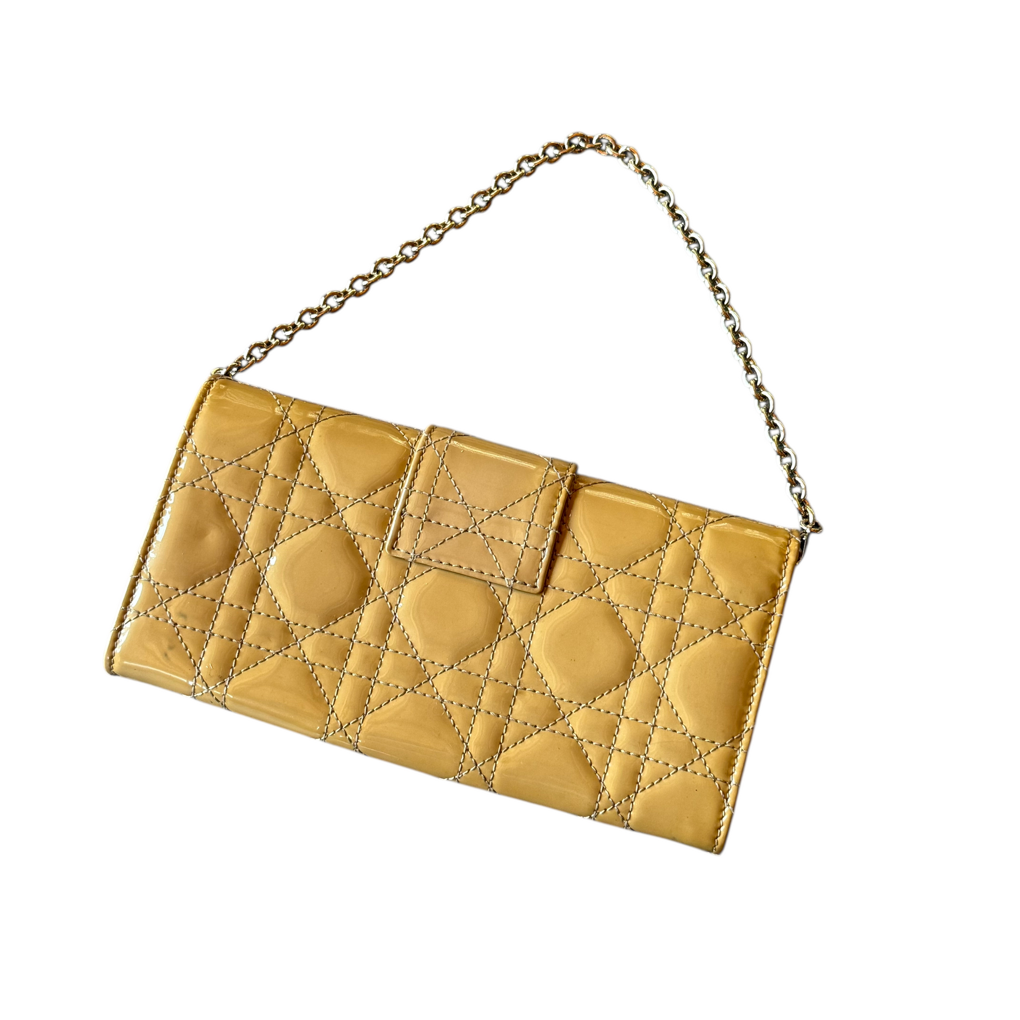 christian dior 2000s yellow bag