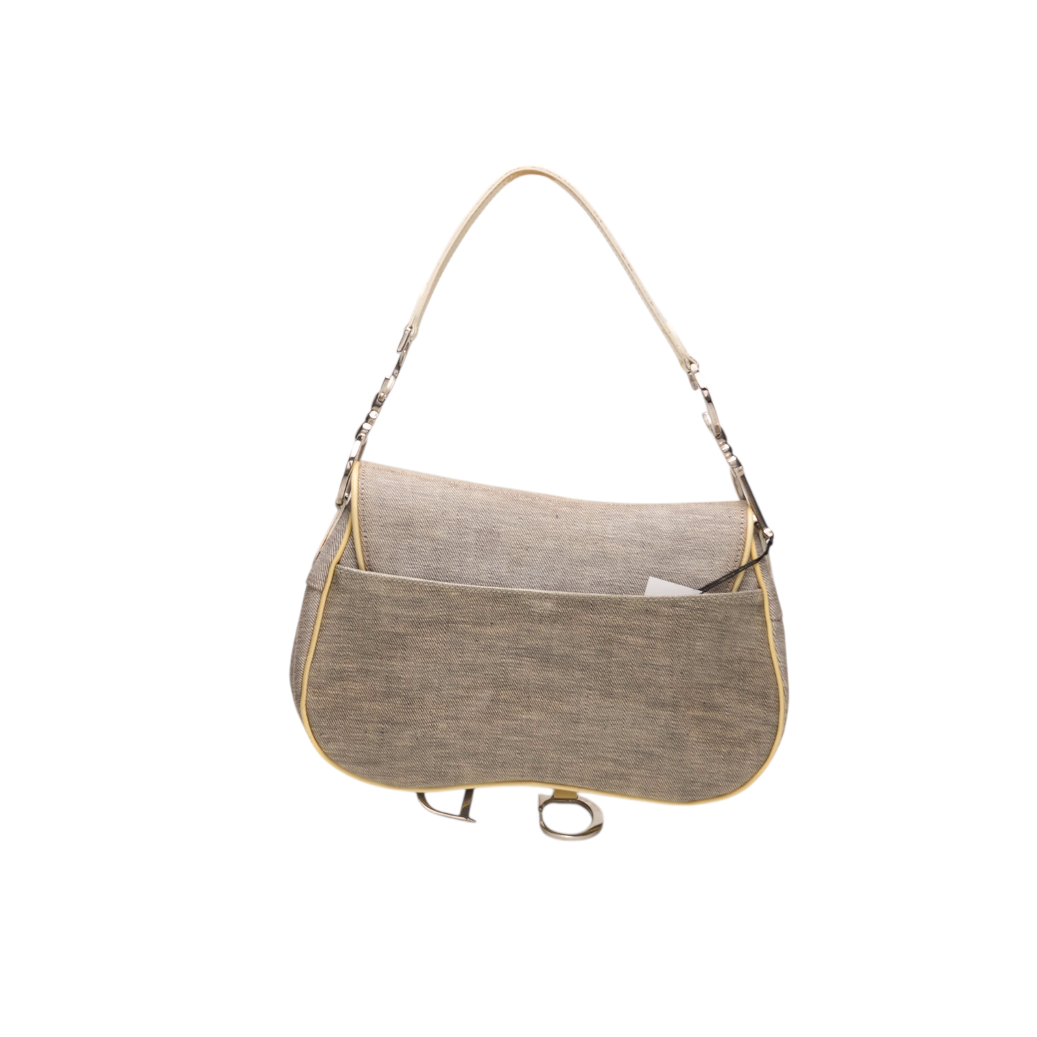 christian dior 2000s gray saddle bag