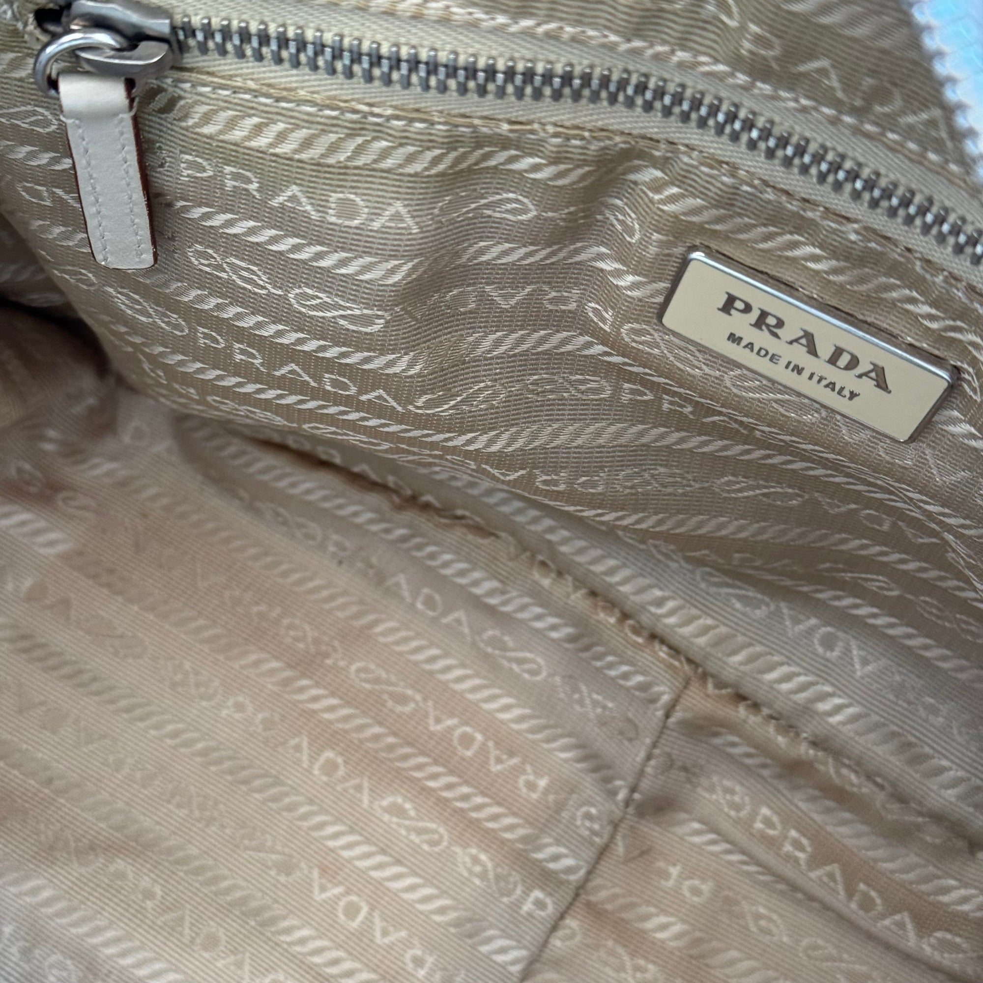 prada 2000s bowling bag