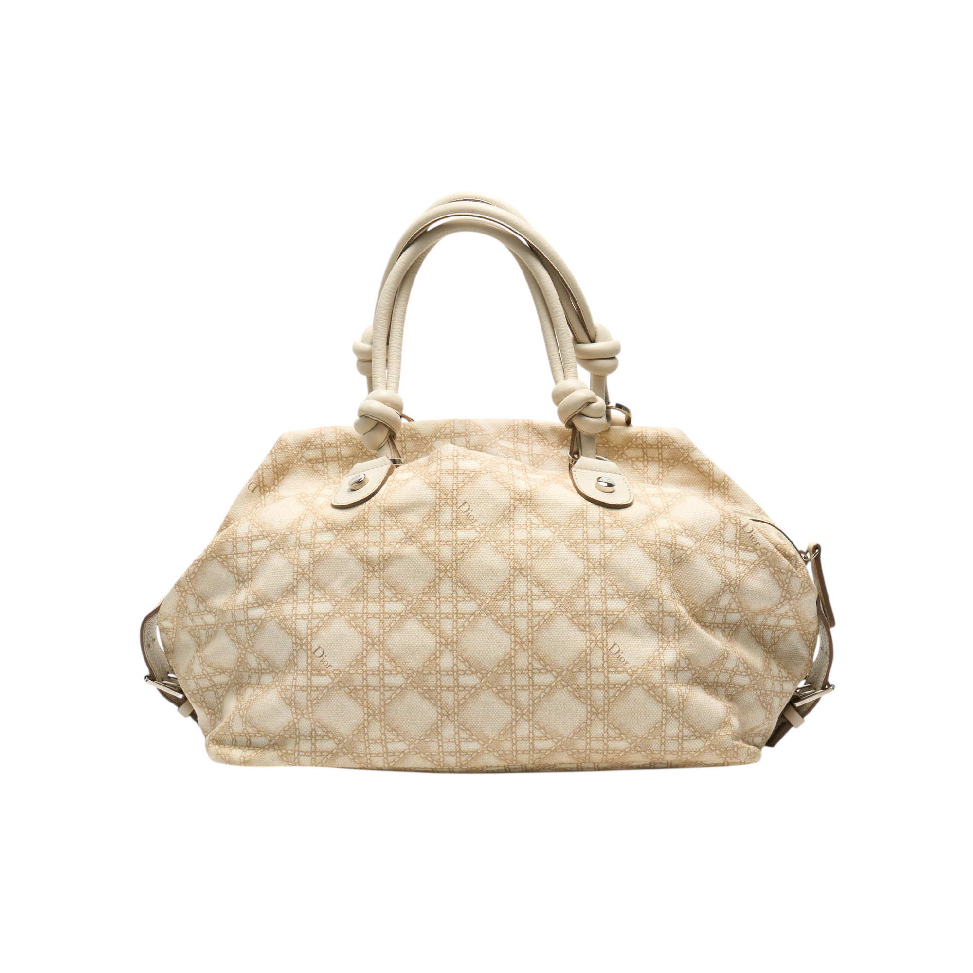 christian dior 2000s cream bowling bag