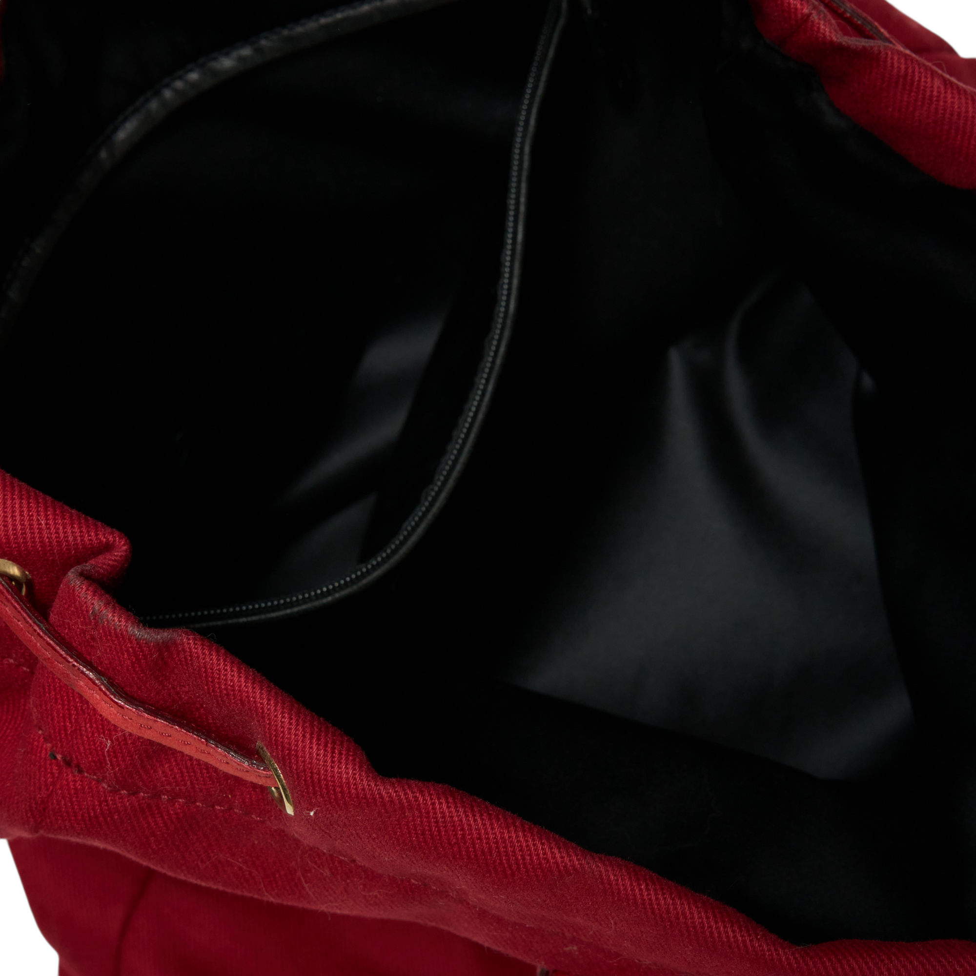 ysl 2000s red kahala tote bag