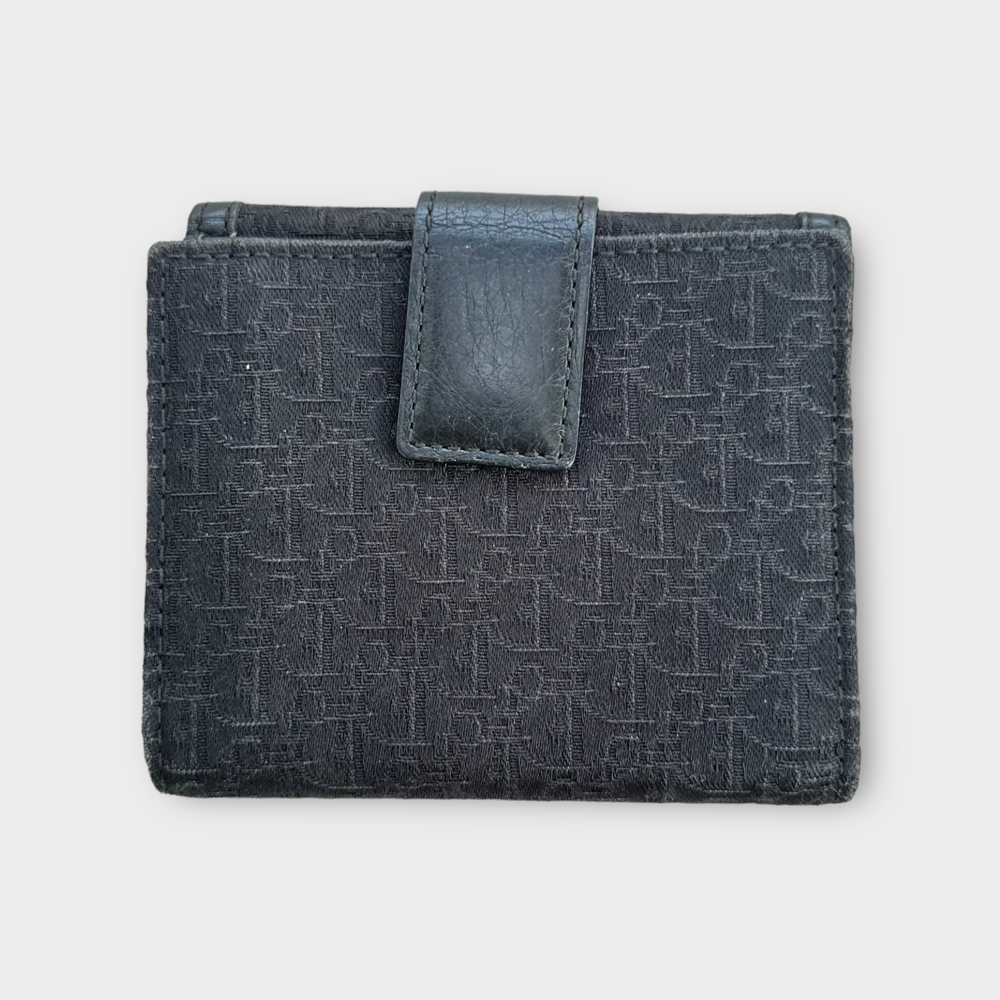 christian dior 2000s black wallet