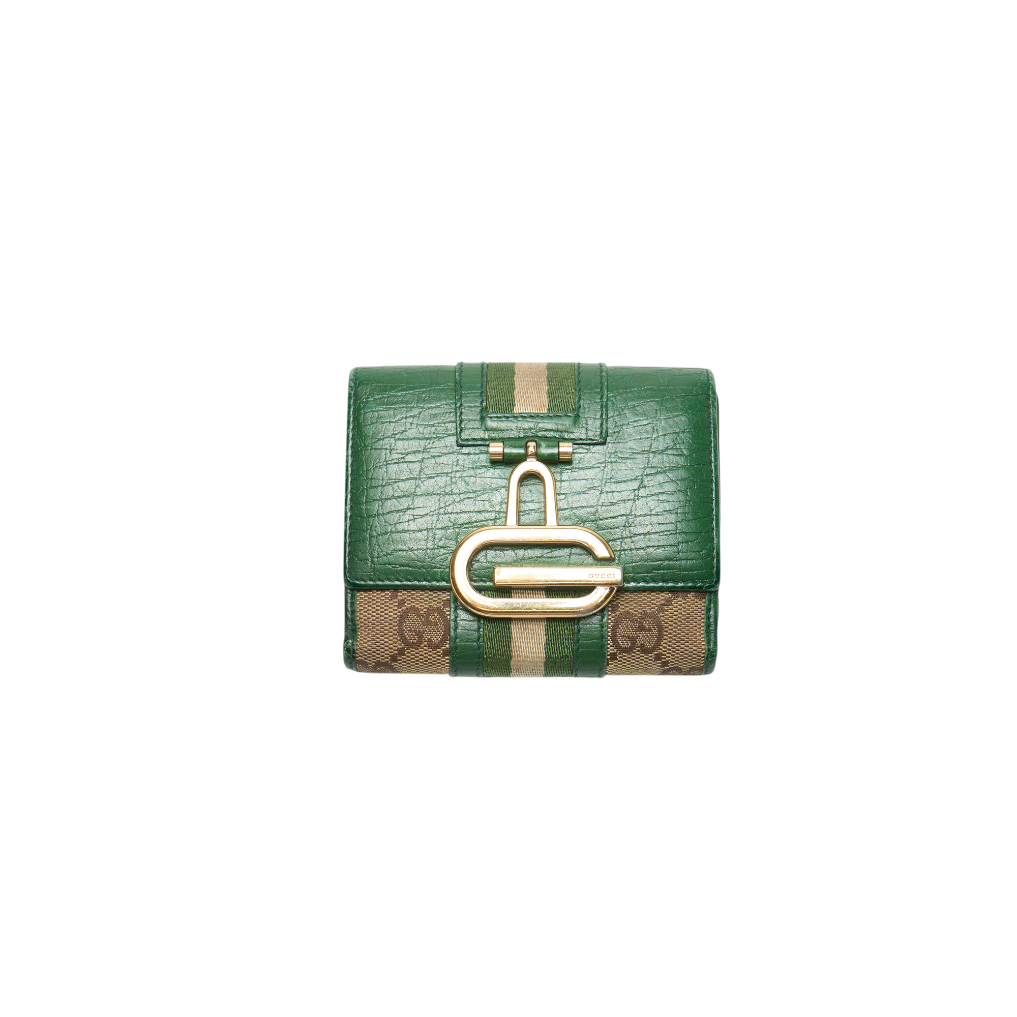 gucci 2000s green wallet