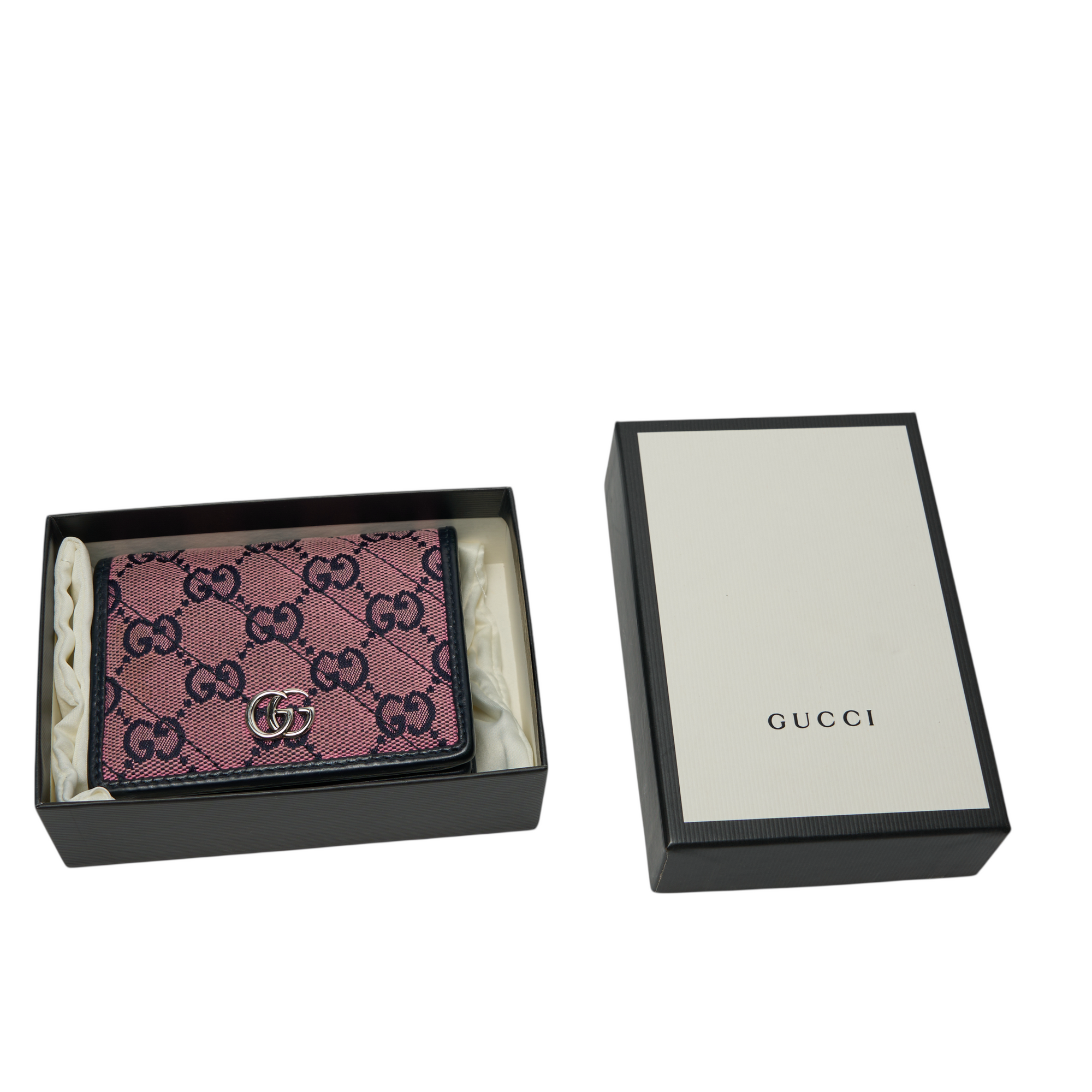 gucci pink denim wallet