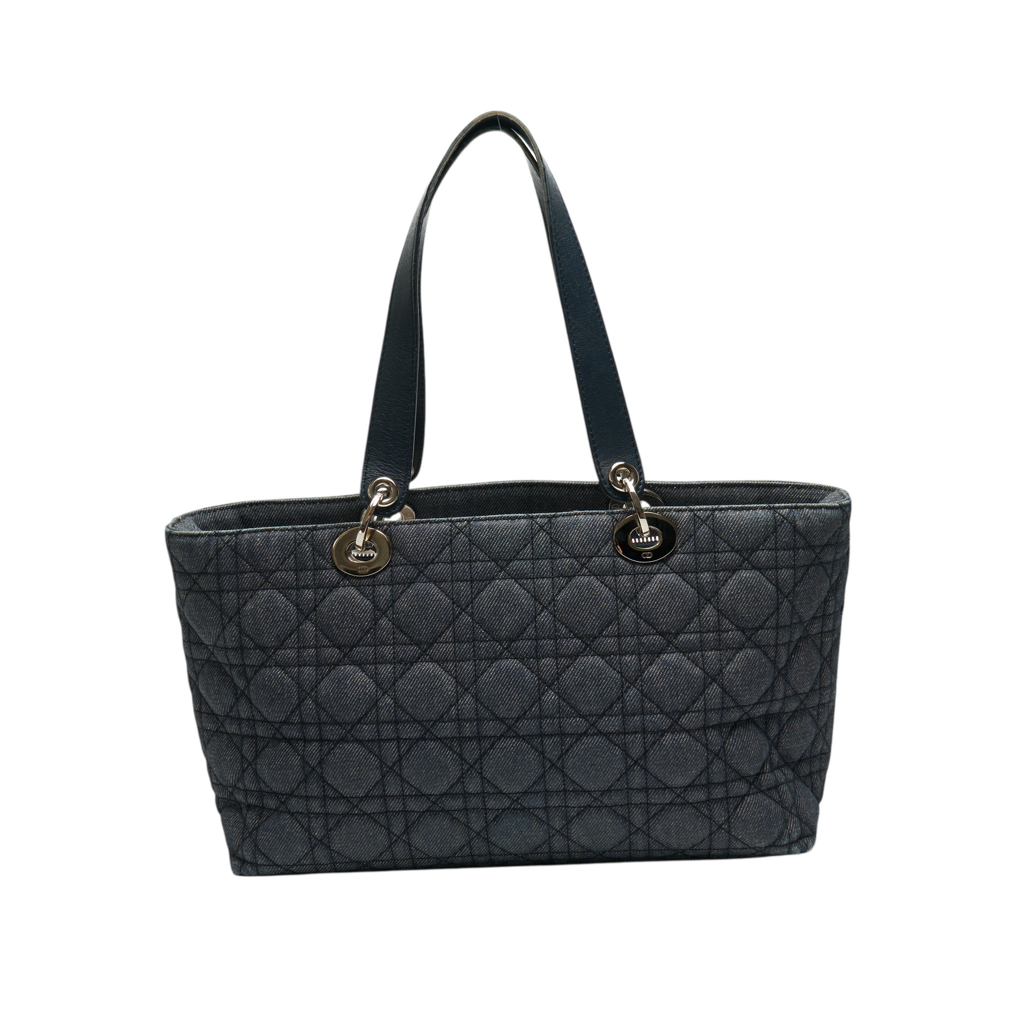 christian dior 2000s denim tote bag