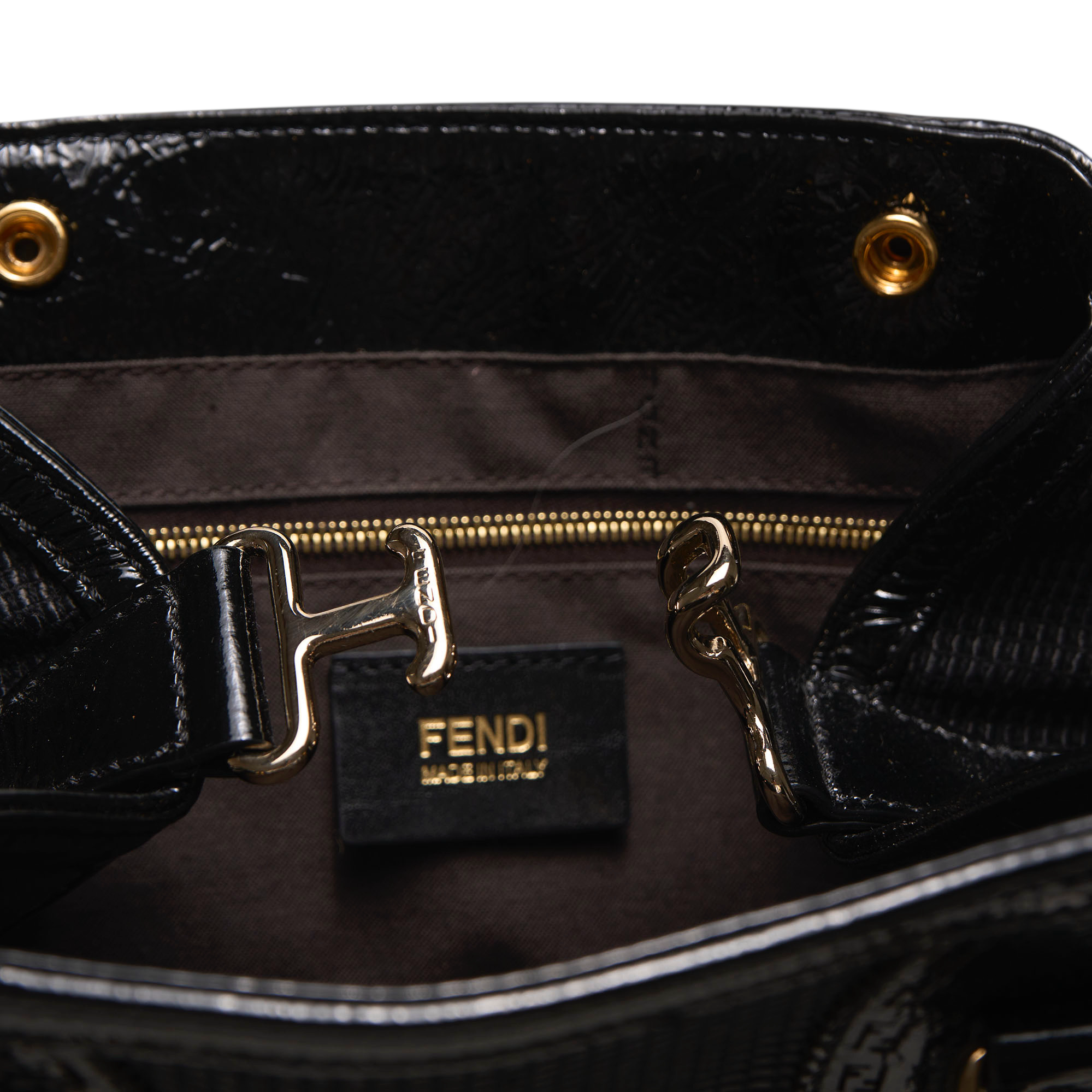fendi 2000s black etnico bag