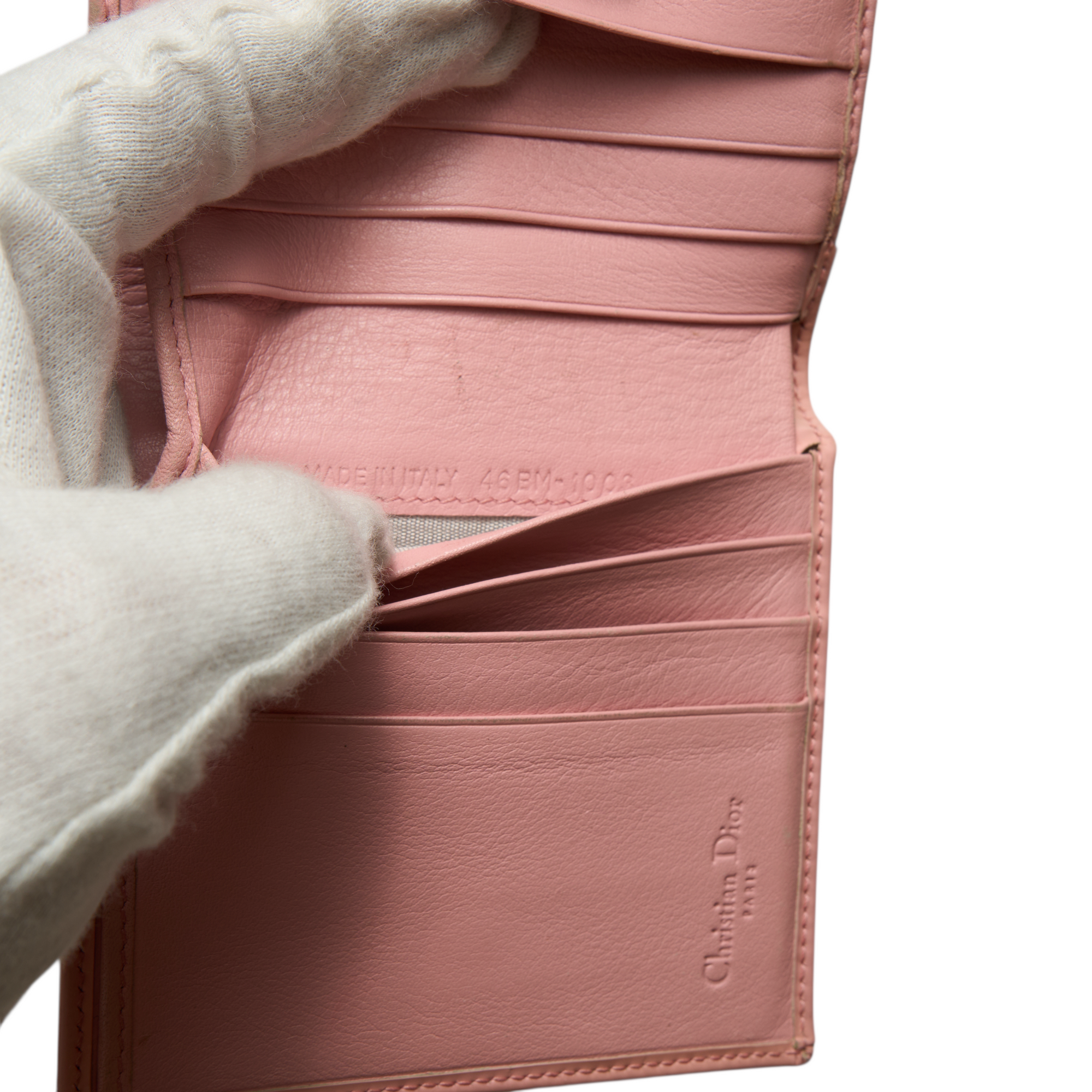 christian dior 2000s pink wallet