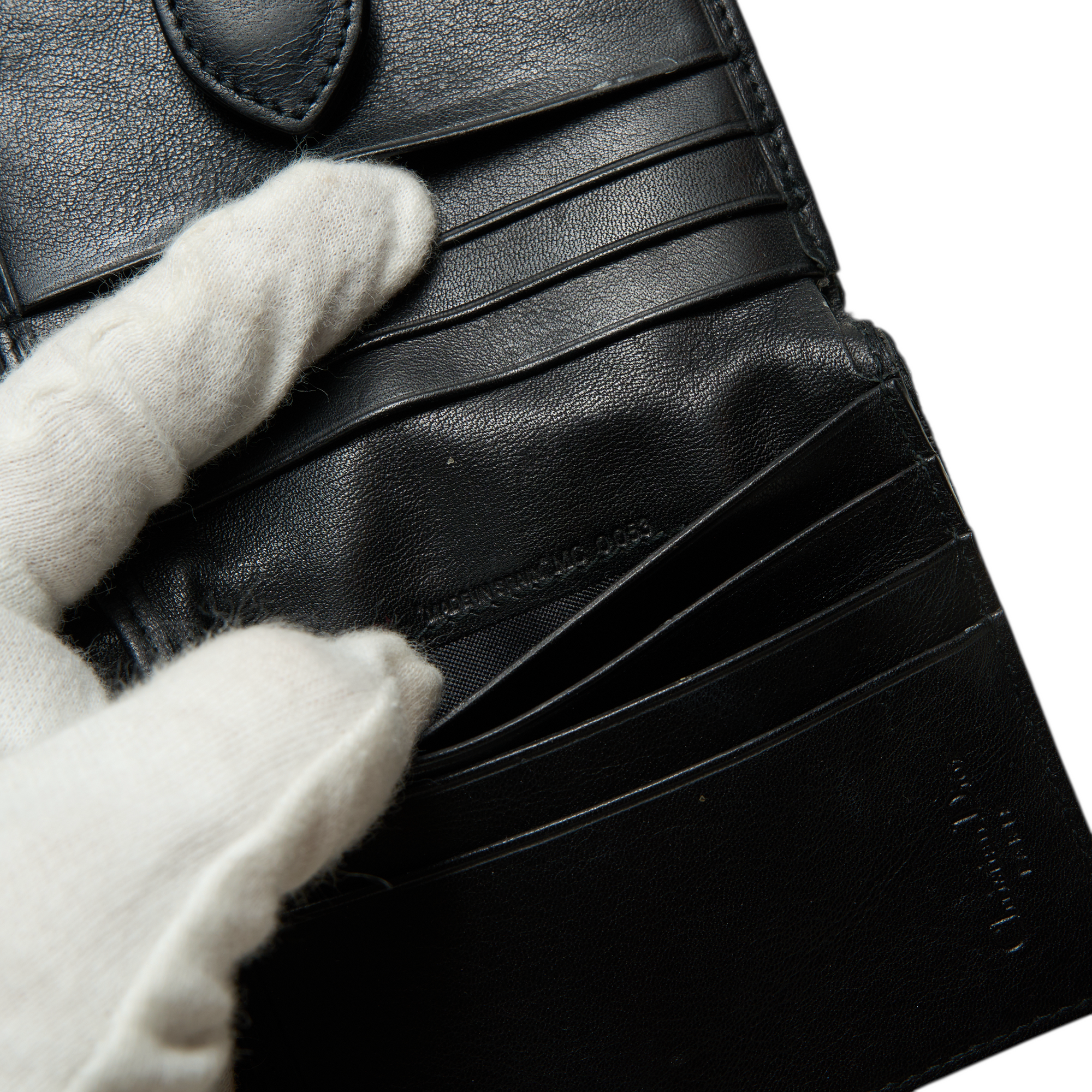 christian dior 2000s black wallet