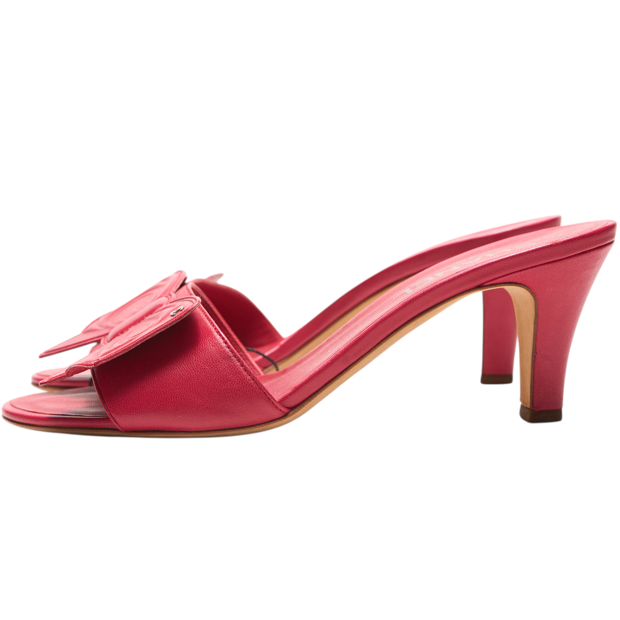 chanel 2000s pink bow heels