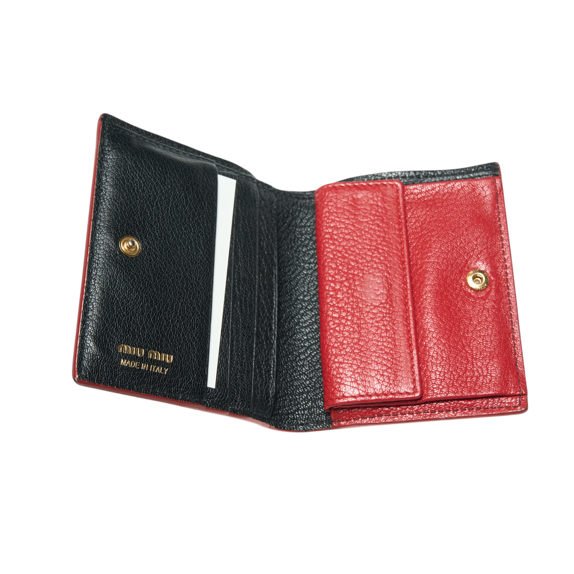 miu miu black heart wallet