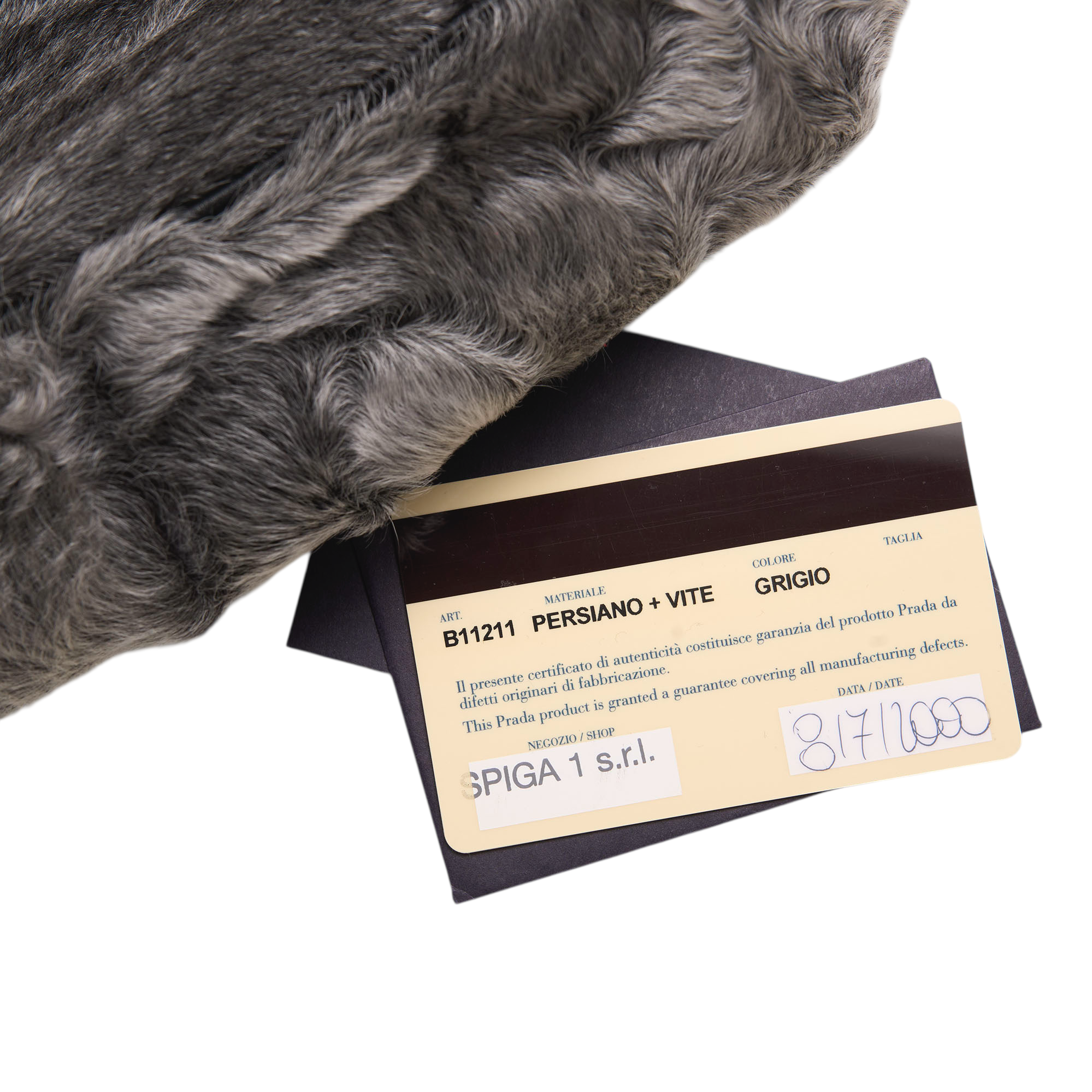 prada 2000s gray shoulder bag