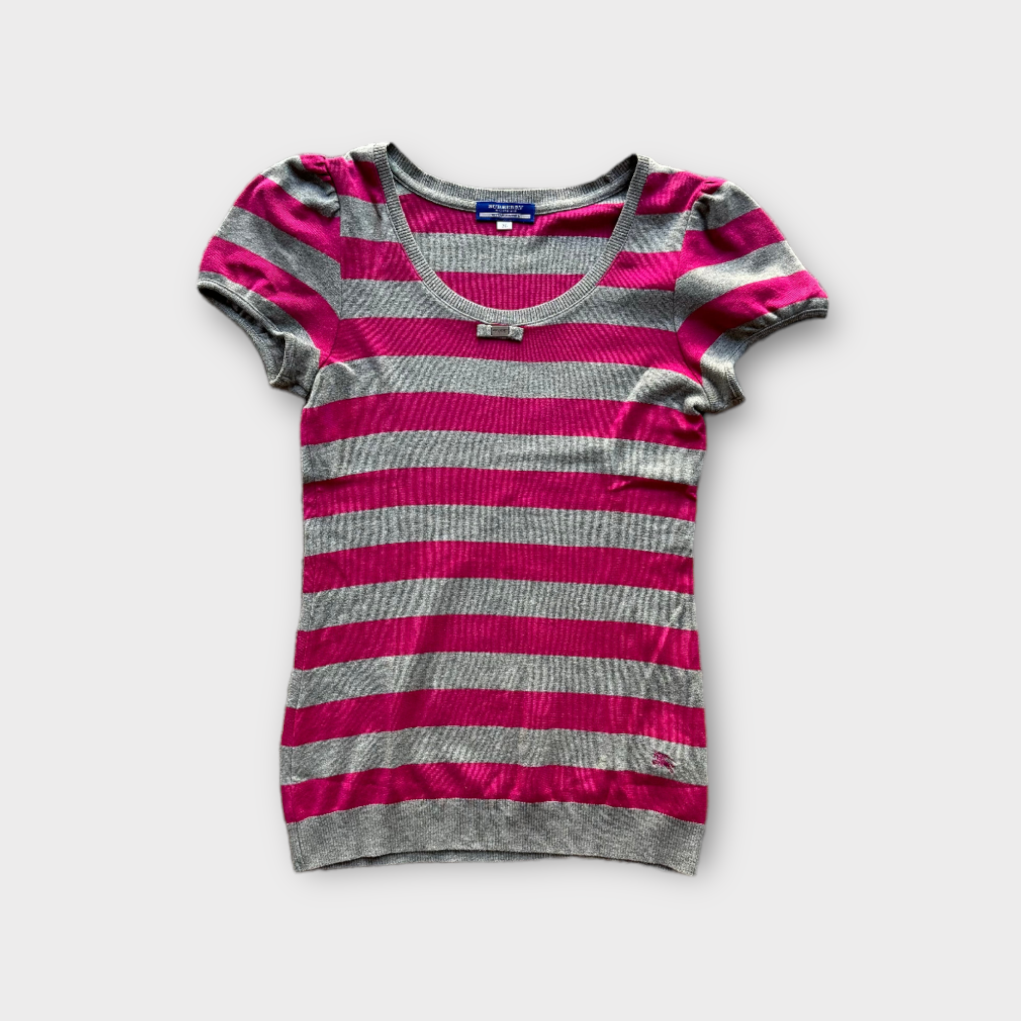 burberry blue label striped top