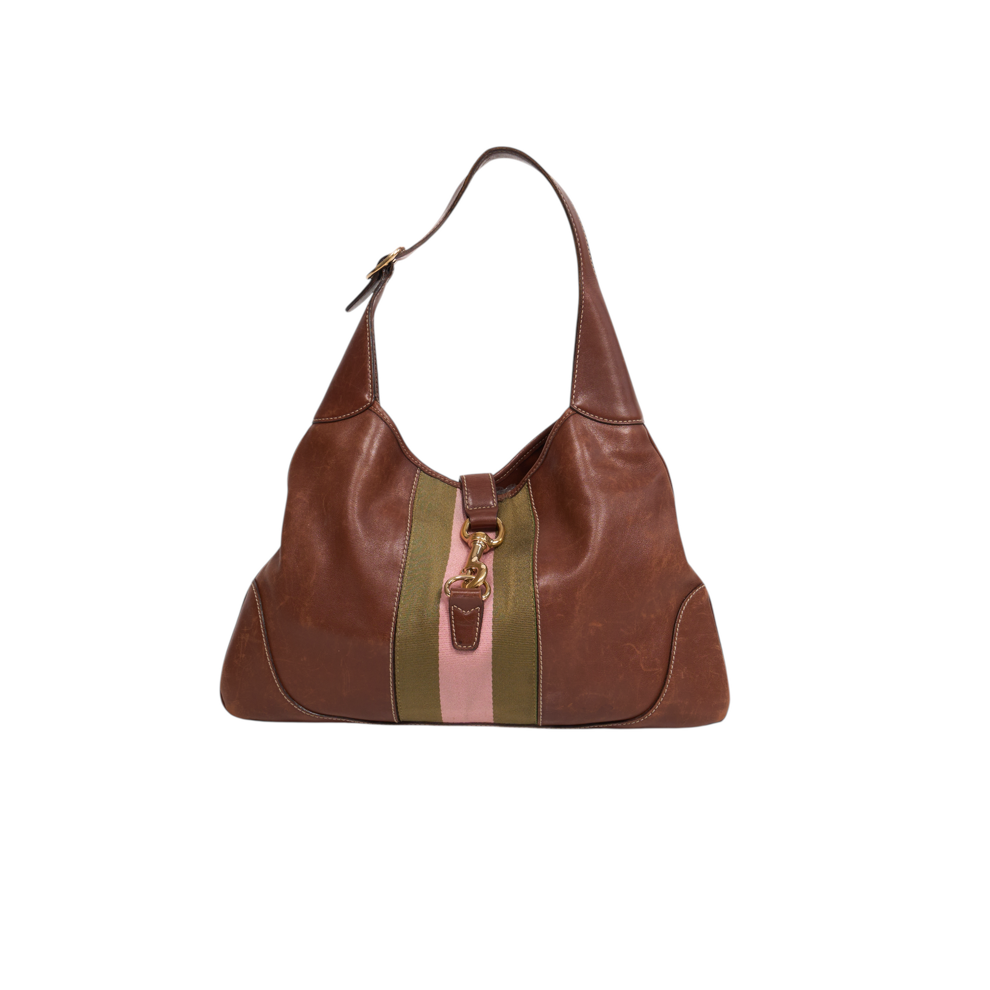 gucci 2000s brown jackie bag