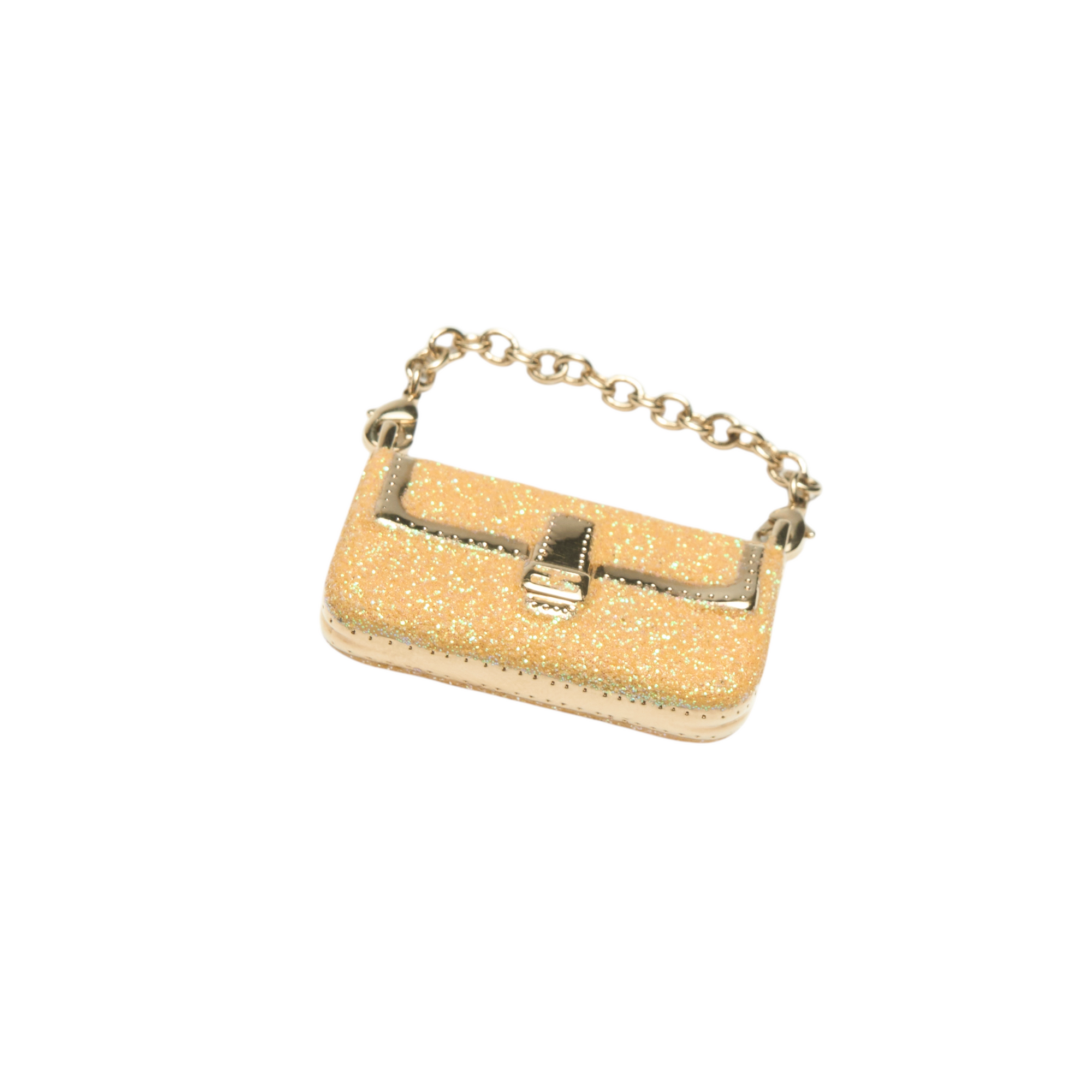 fendi 2000s yellow baguette bag charm