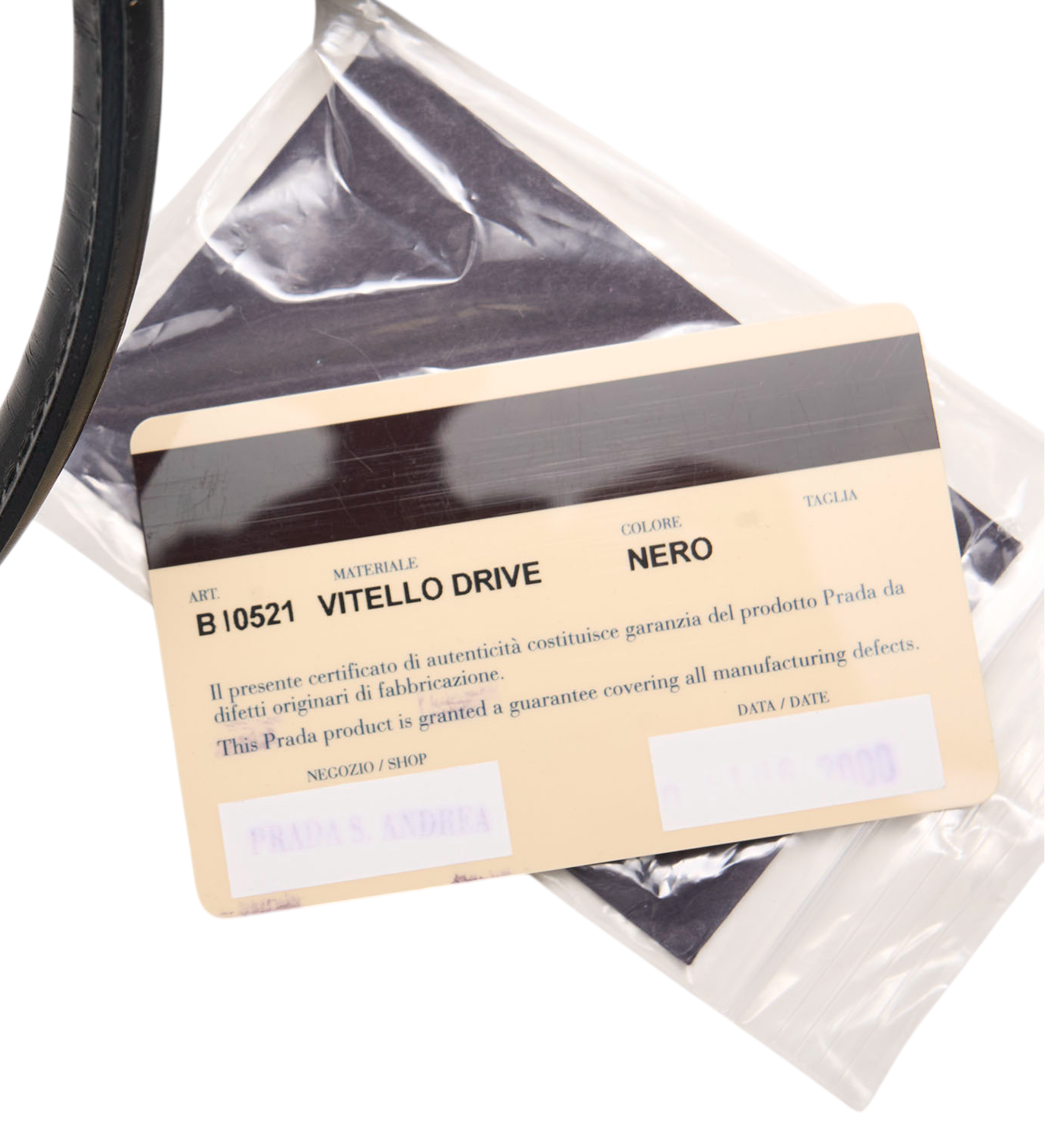 prada ss2000 black bowling bag