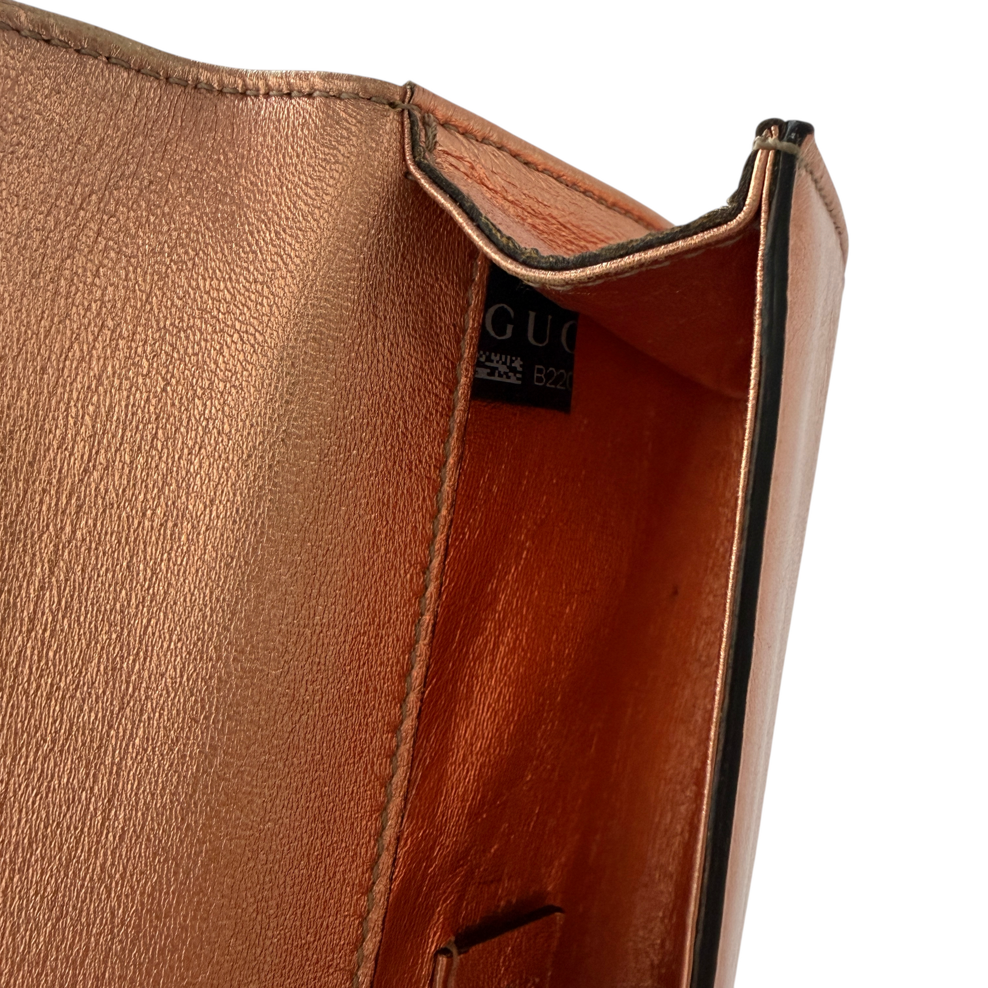 gucci 2000s rose gold wallet