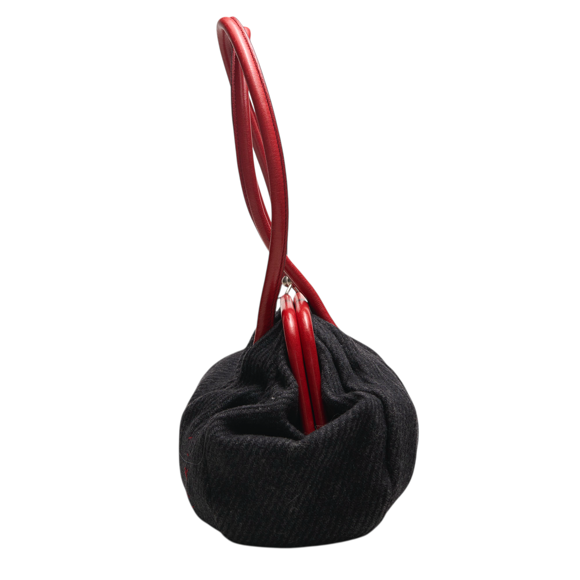 miu miu 2000s navy blue bag