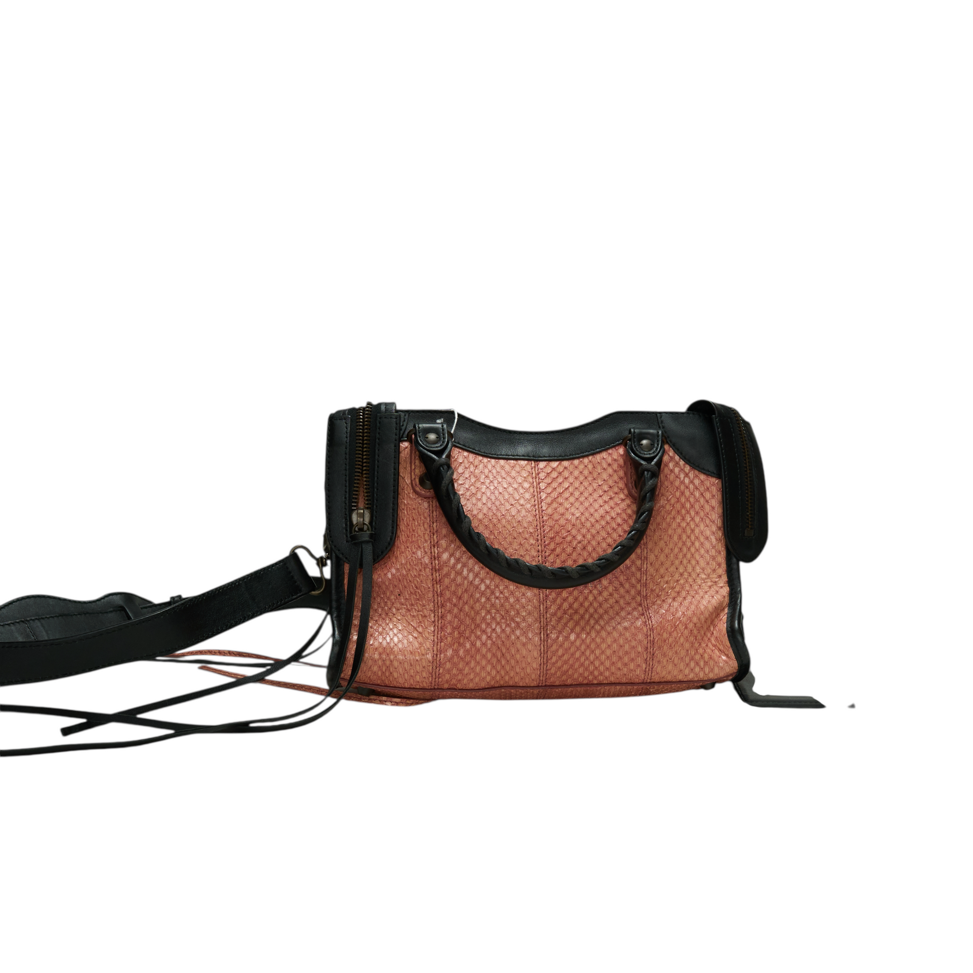 balenciaga 2015 pink python mini city bag