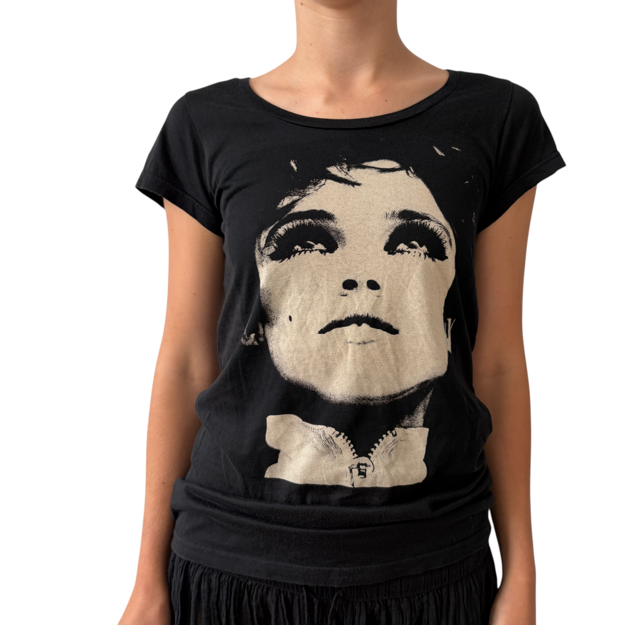 hysteric glamour 2000s black andy warhol top
