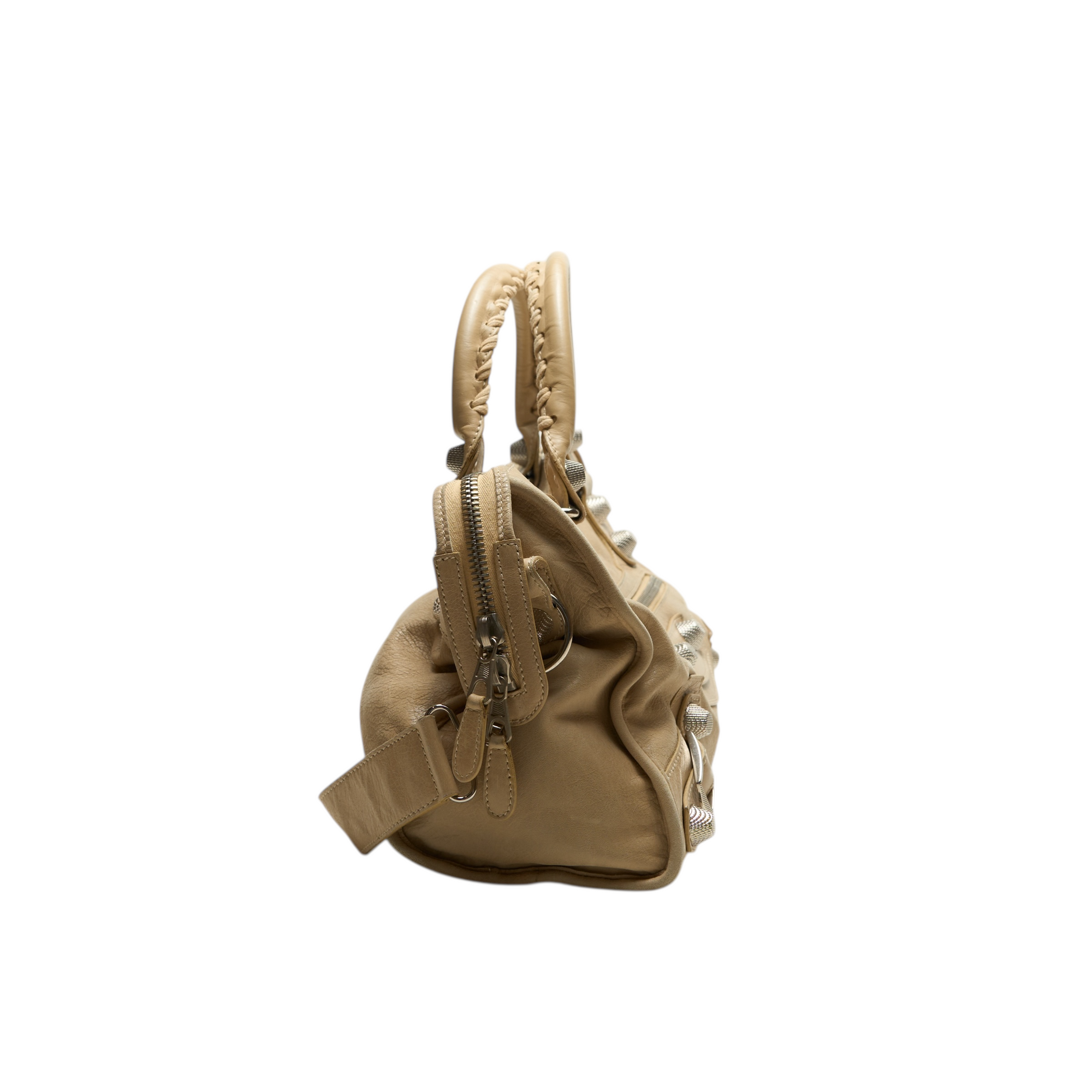 balenciaga 2000s cream city bag