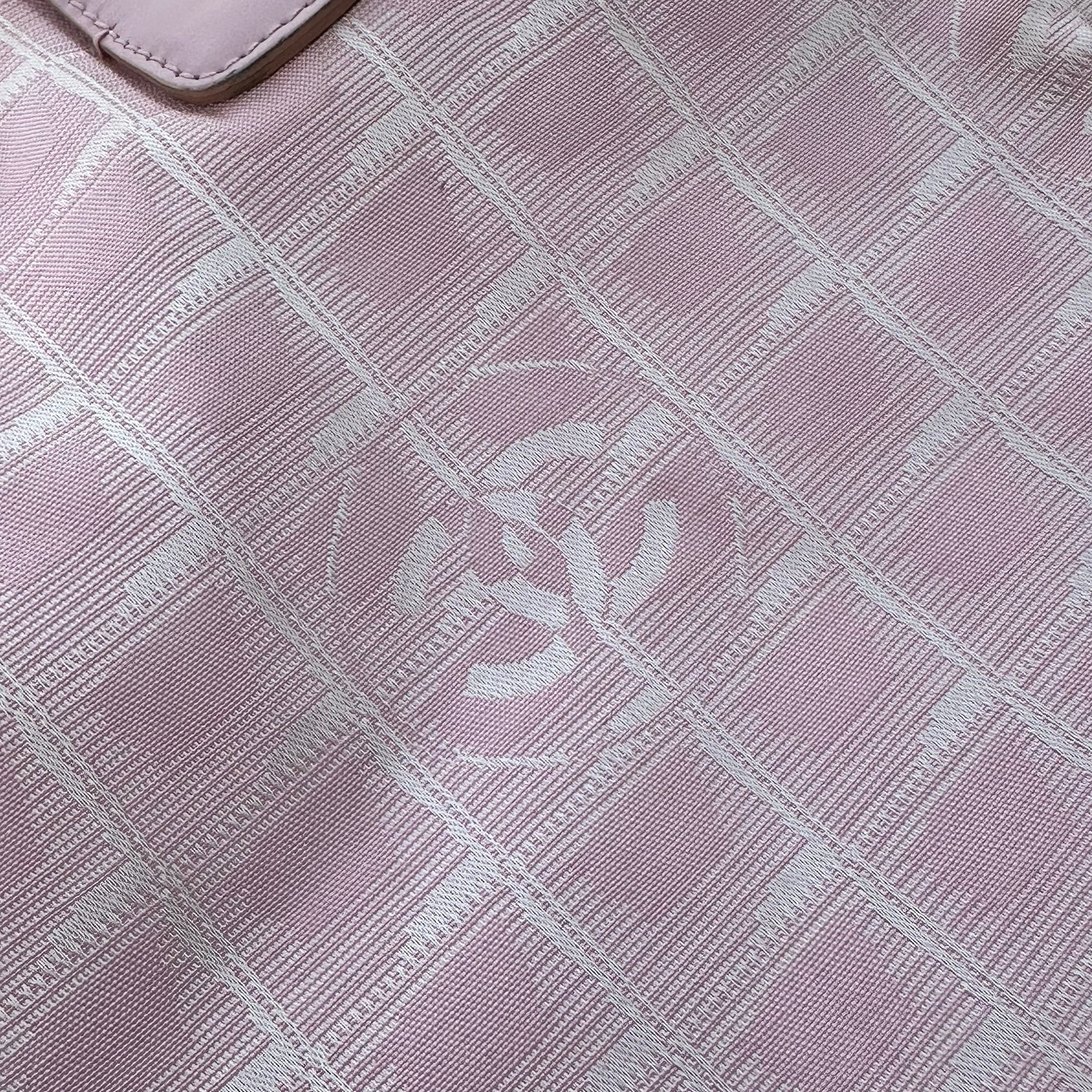 chanel 2000s pink tote bag